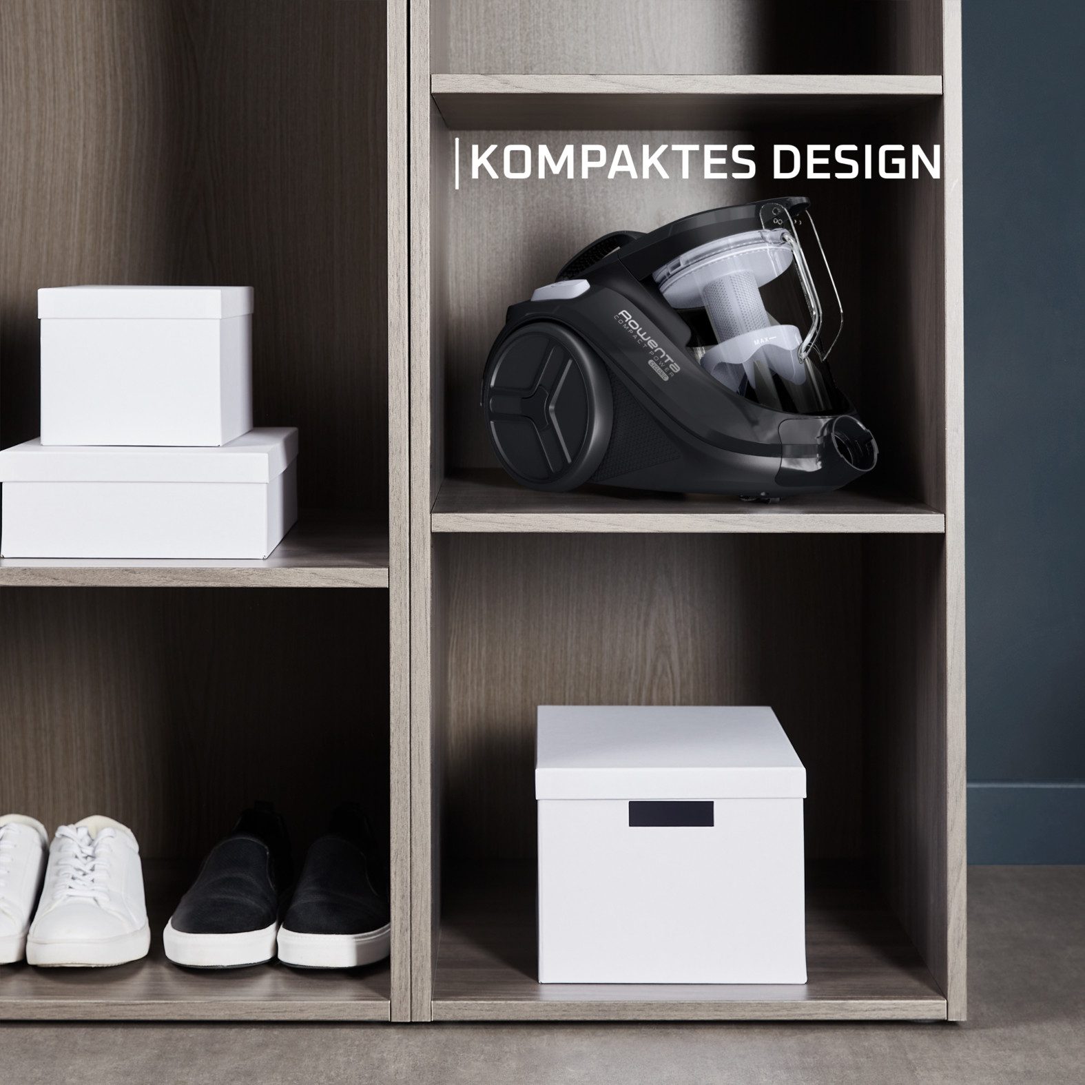 Rowenta Stofzuiger Compact Power Cyclonic, zakloos, hoge zuigkracht op harde vloeren