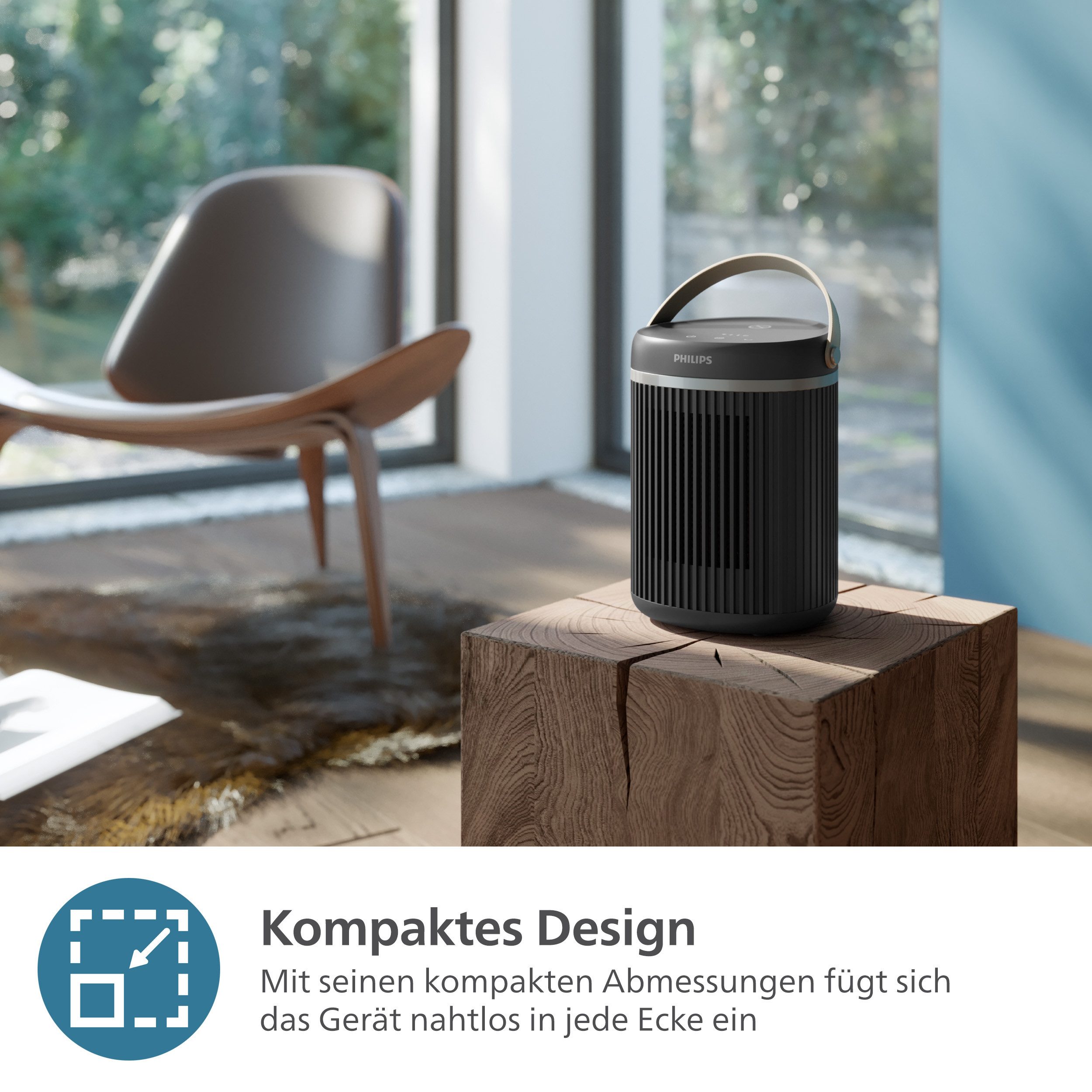 Philips Ventilatorkachel Van keramiek, compact 3000 Series CX3120/01, bespaart tot 50% energie