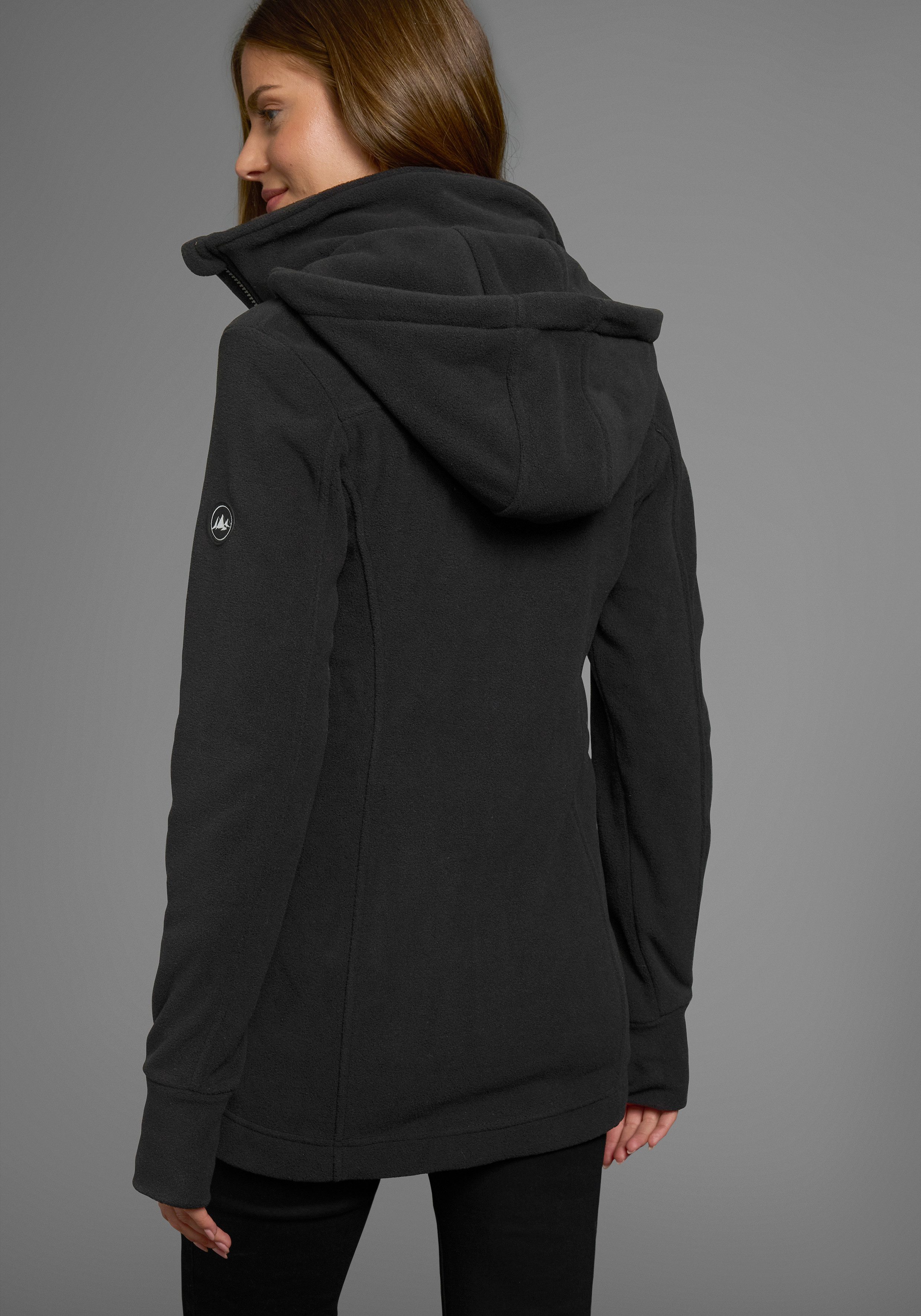 Polarino Fleecejack van fleece, ademend, sneldrogend