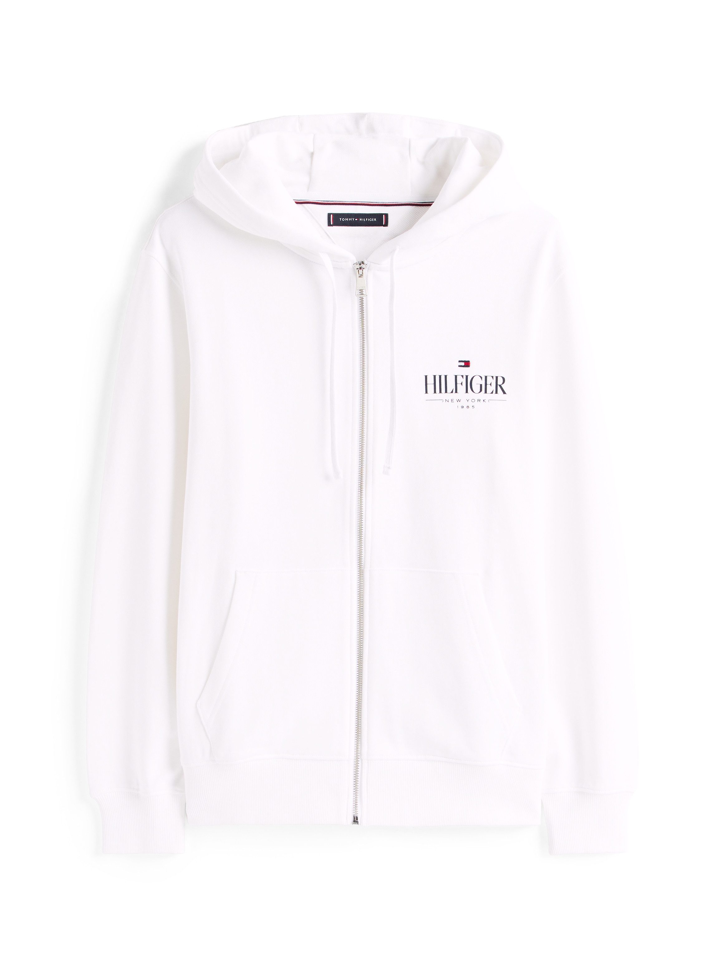 Tommy Hilfiger Capuchonsweatvest HILFIGER STACKED HOODED ZIP TH