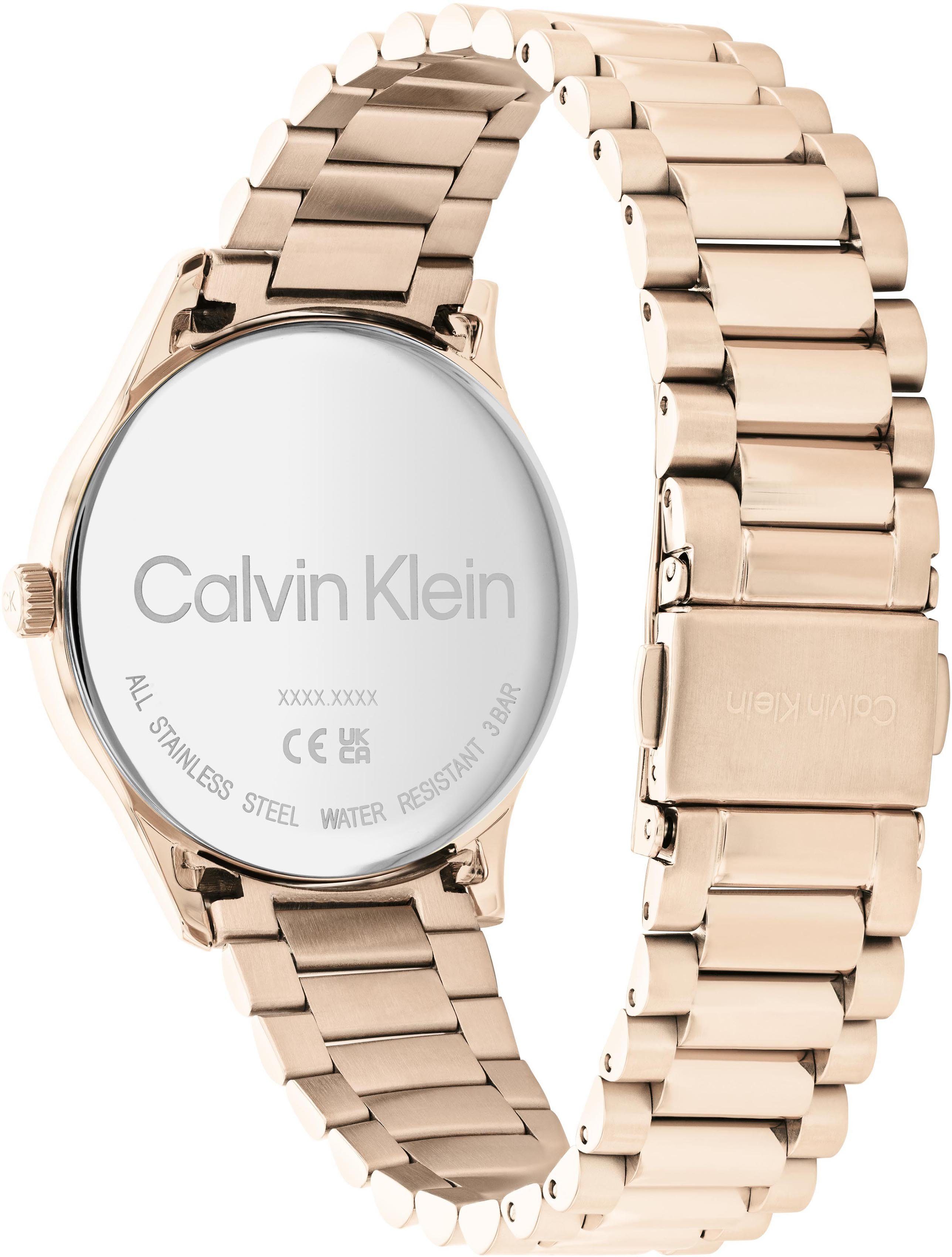 Calvin Klein Kwartshorloge Iconic Bracelet 35mm, 25200042 Polshorloge, dameshorloge, mineraalglas, roestvrijstalen armband