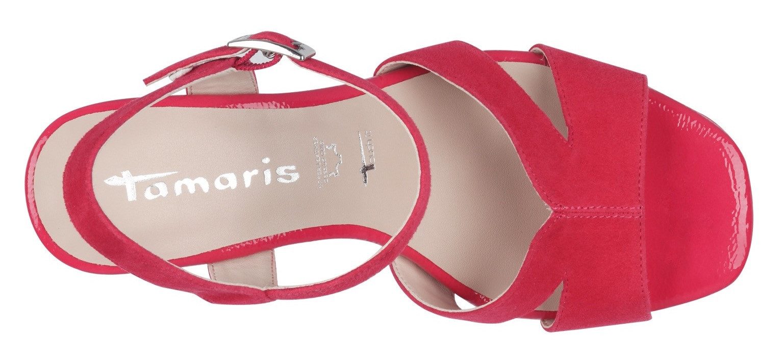 Tamaris Highheel sandaaltjes , zomerschoen, avondschoen, blokhak, met antishokk hak
