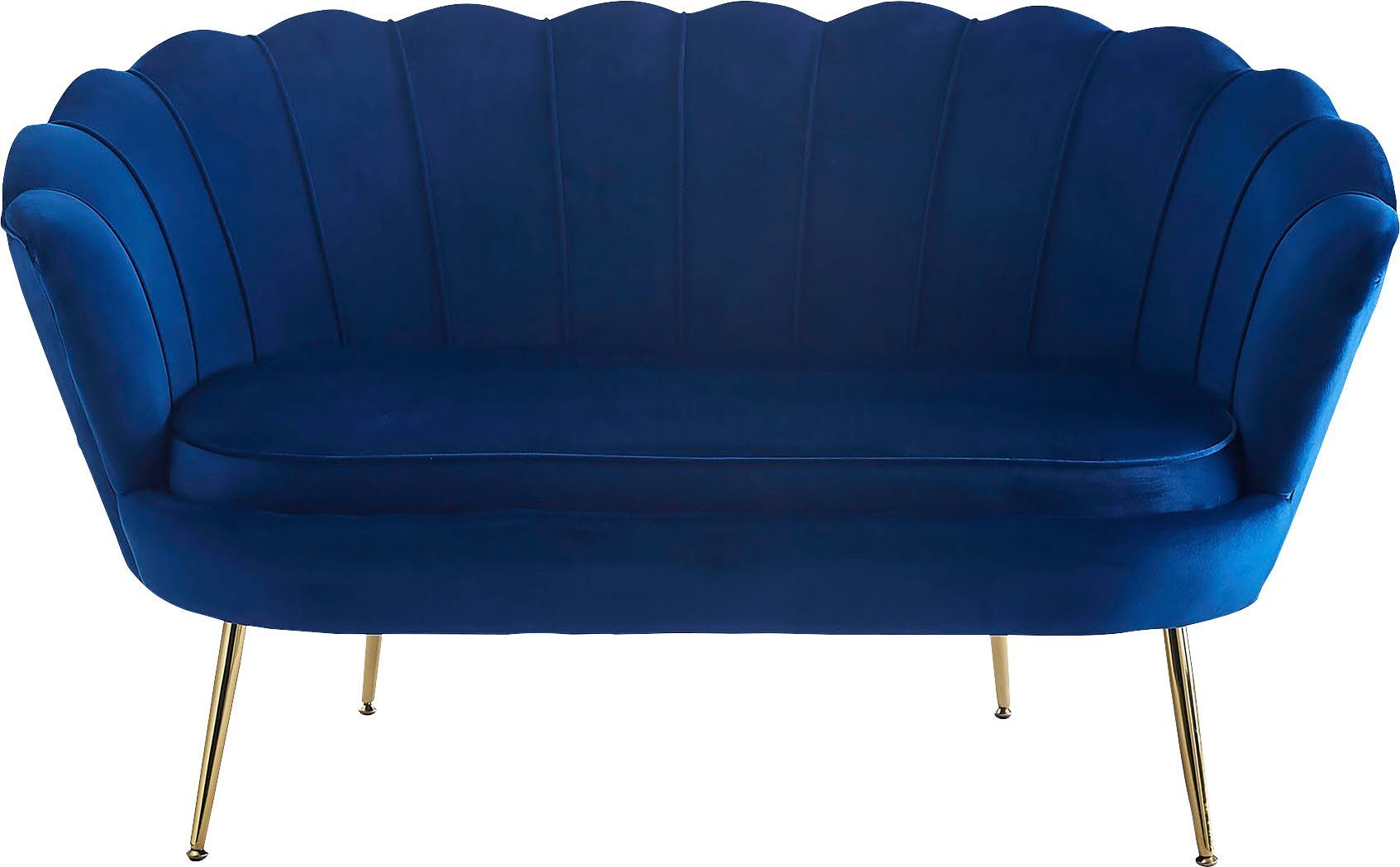 SalesFever 2-zitsbank Clam opvallend schelpdesign, breedte 136 cm