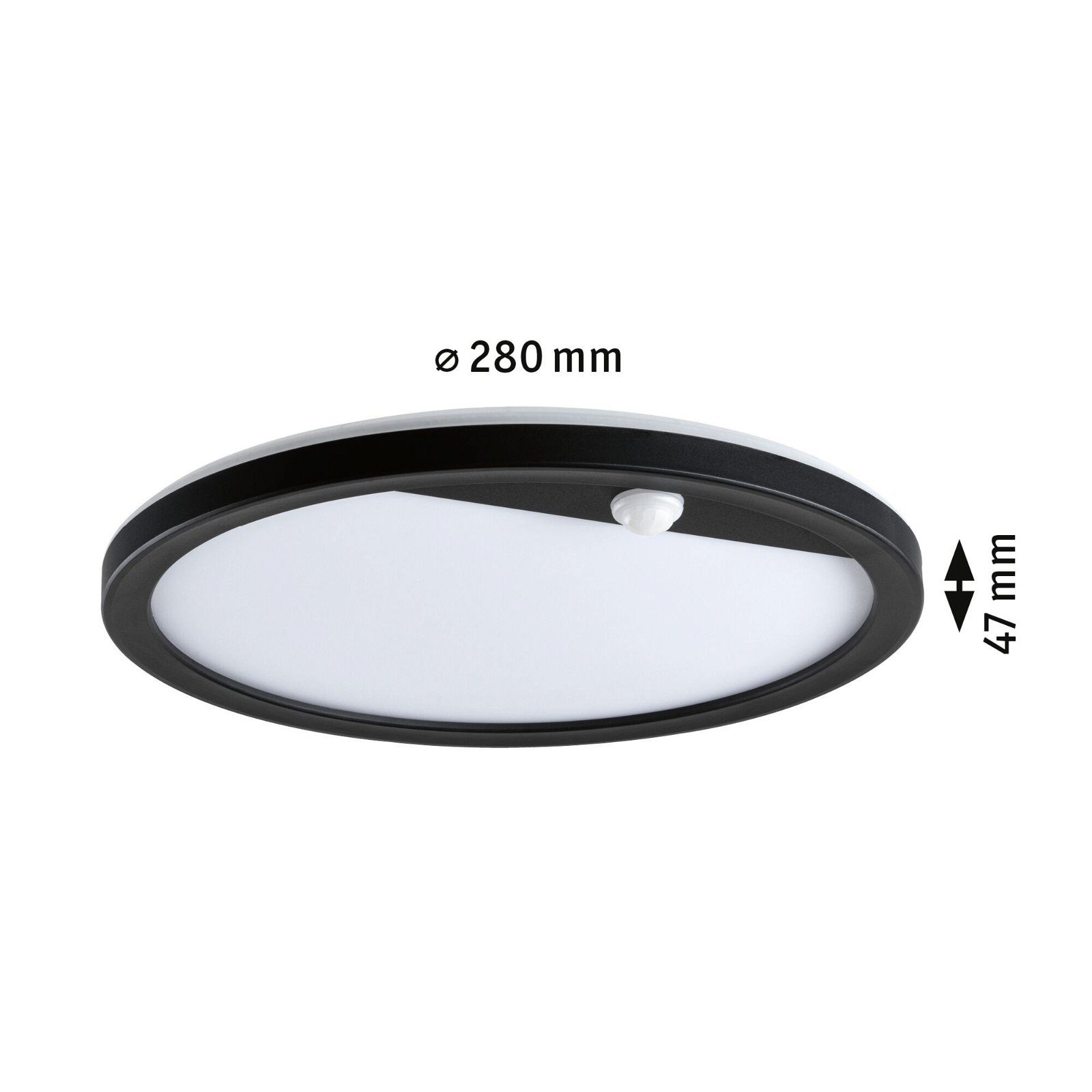 Paulmann Led-wandlamp voor buiten Buitenpaneel Lamina IP44 rond 280mm 14W 1150lm 230V kunststof (1 stuk)