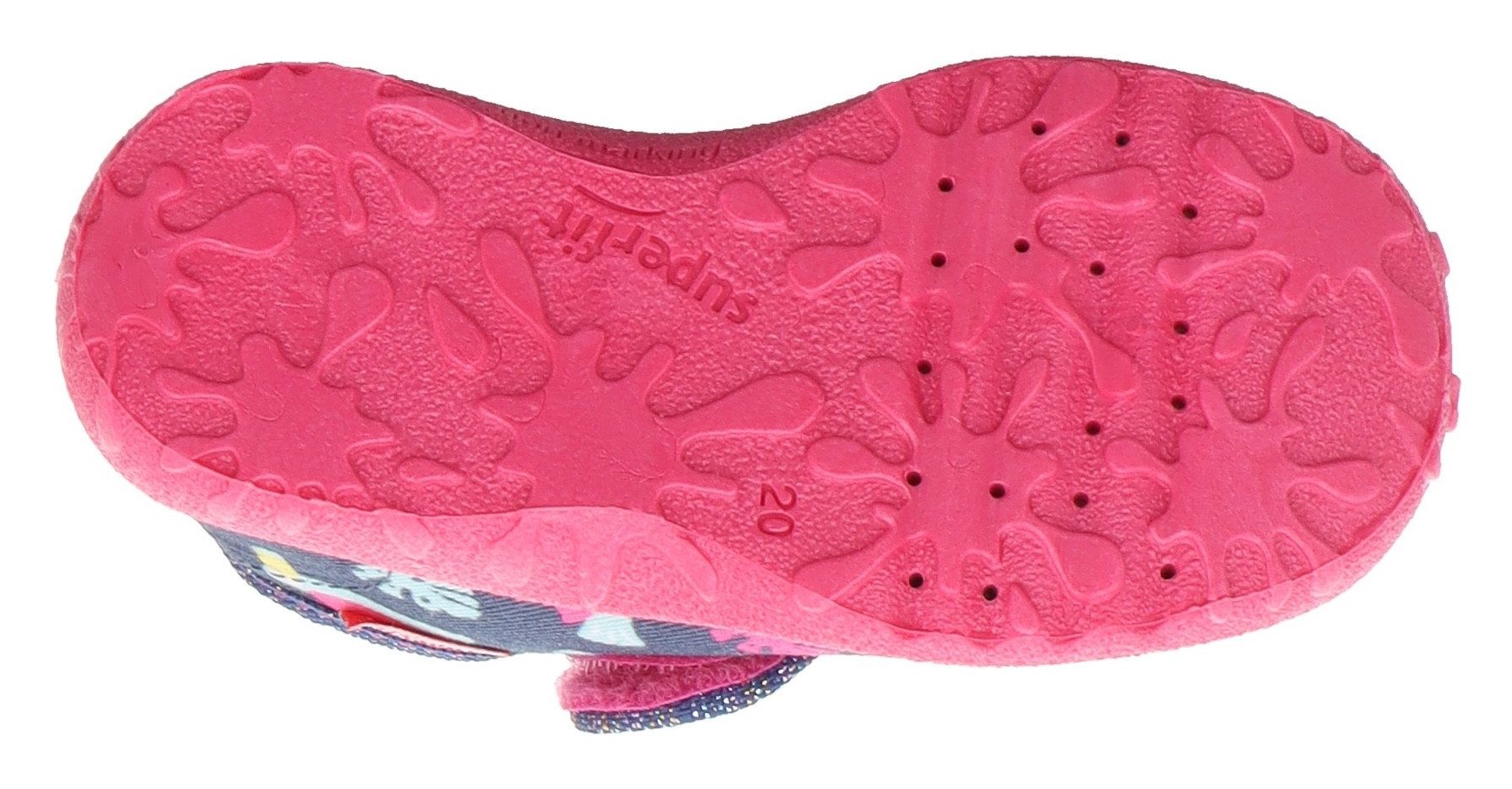 Superfit Pantoffels SPOTTY WMS: middel Kinderschoen met kleurrijk patroon, maat sjabloon om te downloaden