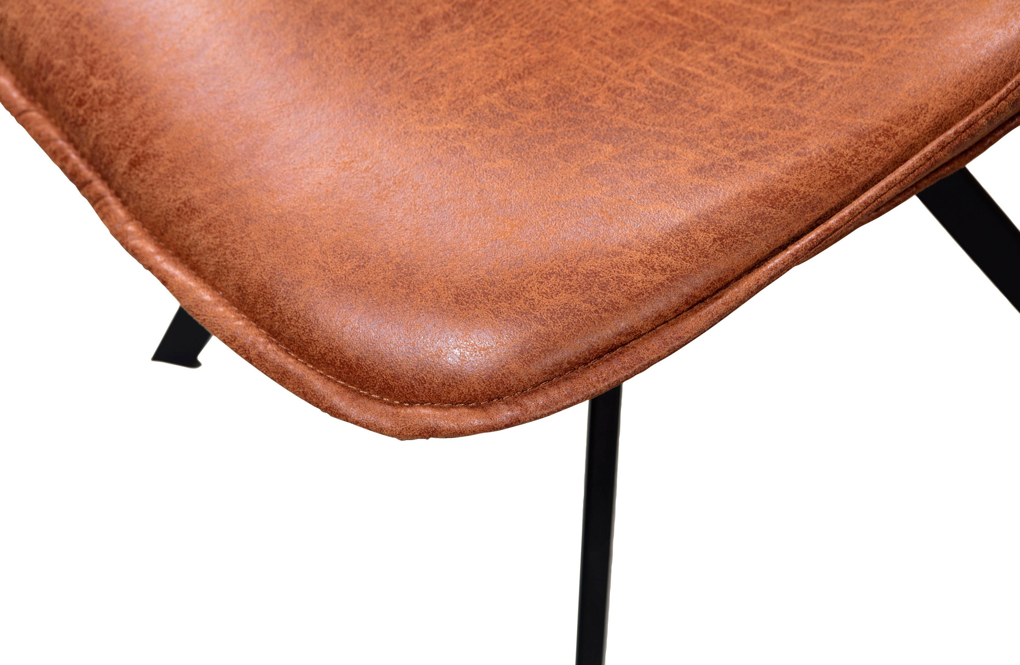 WOOOD Eetkamerstoel SVENS Waanvormig, breedte 50 cm (2 stuks)