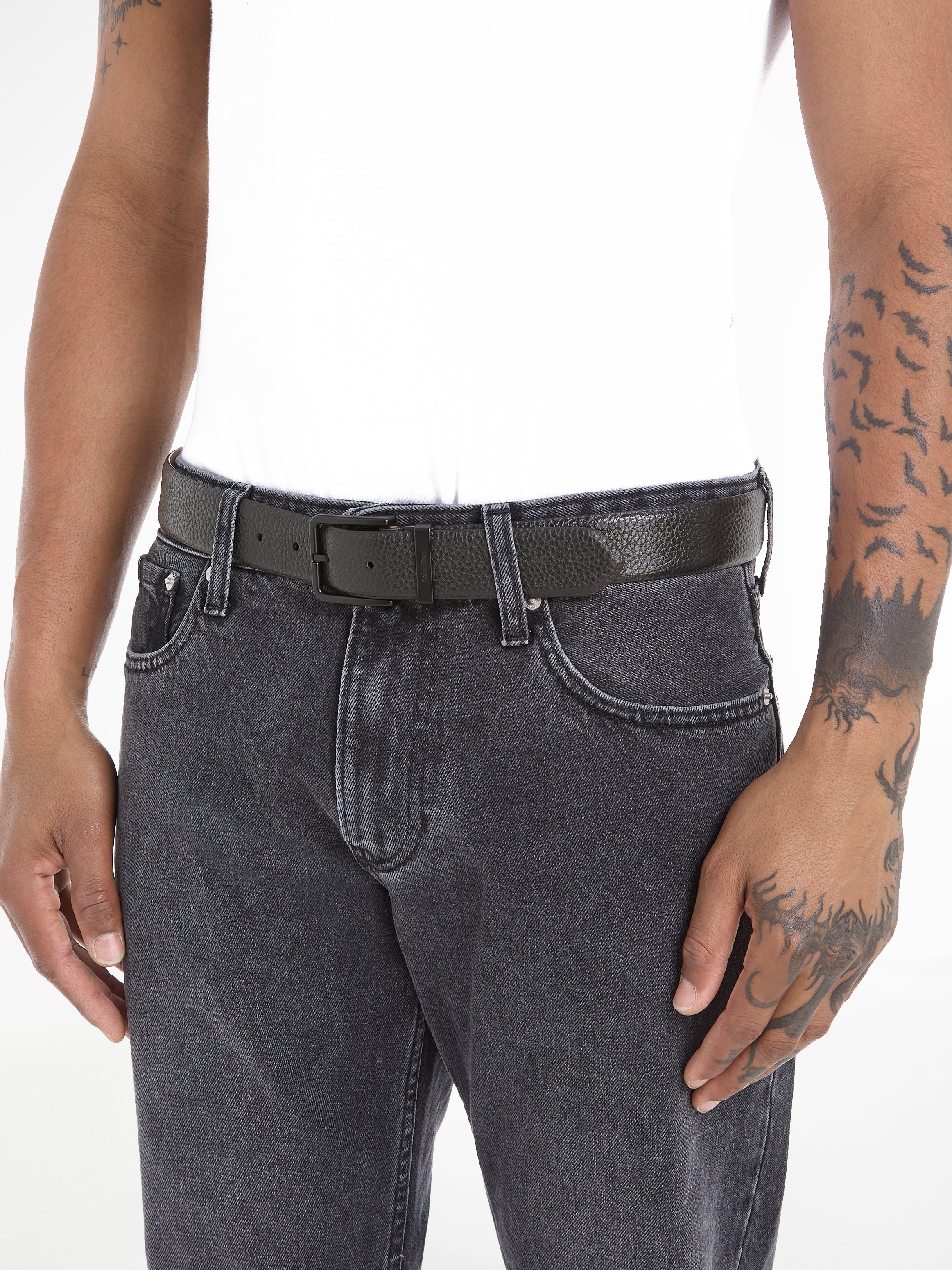 Calvin Klein Leren riem CK WARMTH PLUS PB 35MM