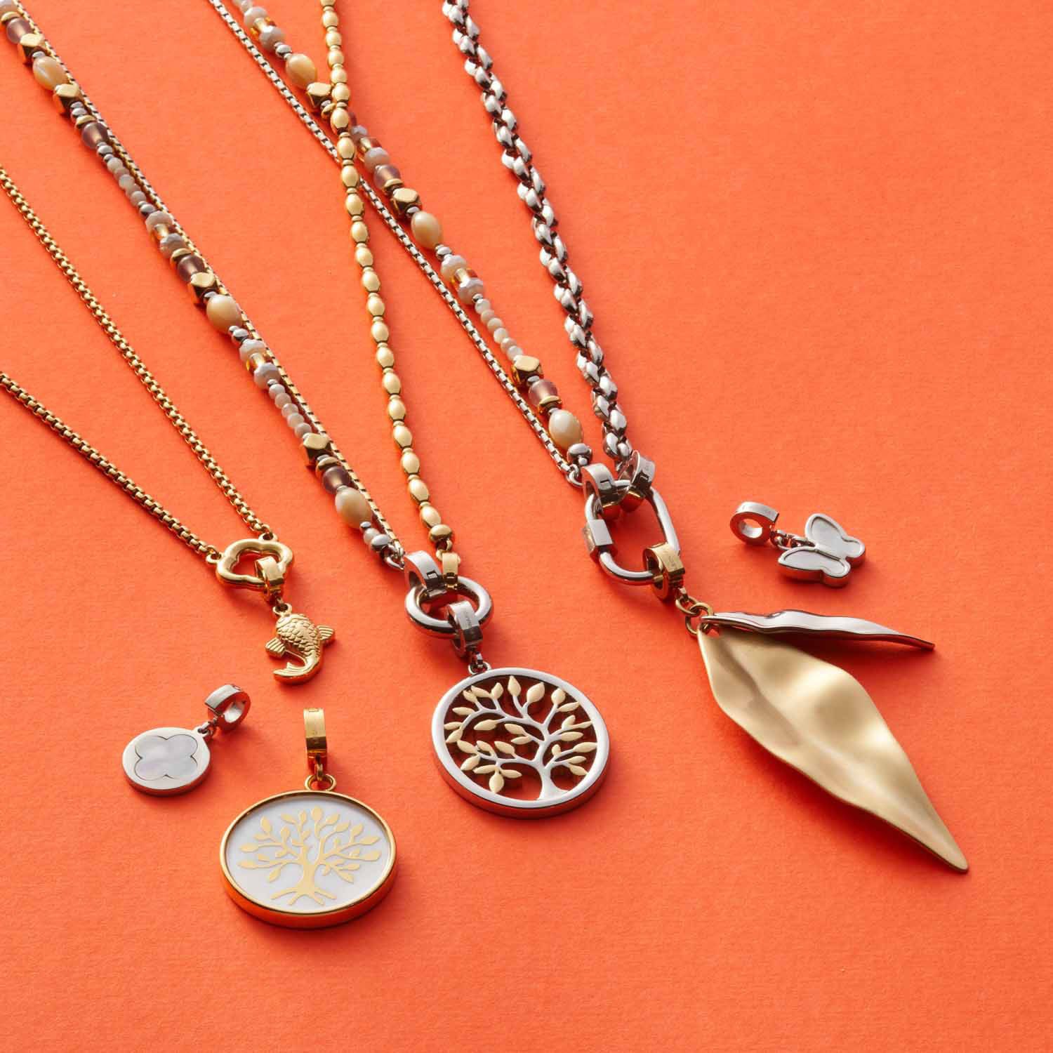 LEONARDO Bedelketting Halsketting Orlanda Clip&Mix 023734 023735