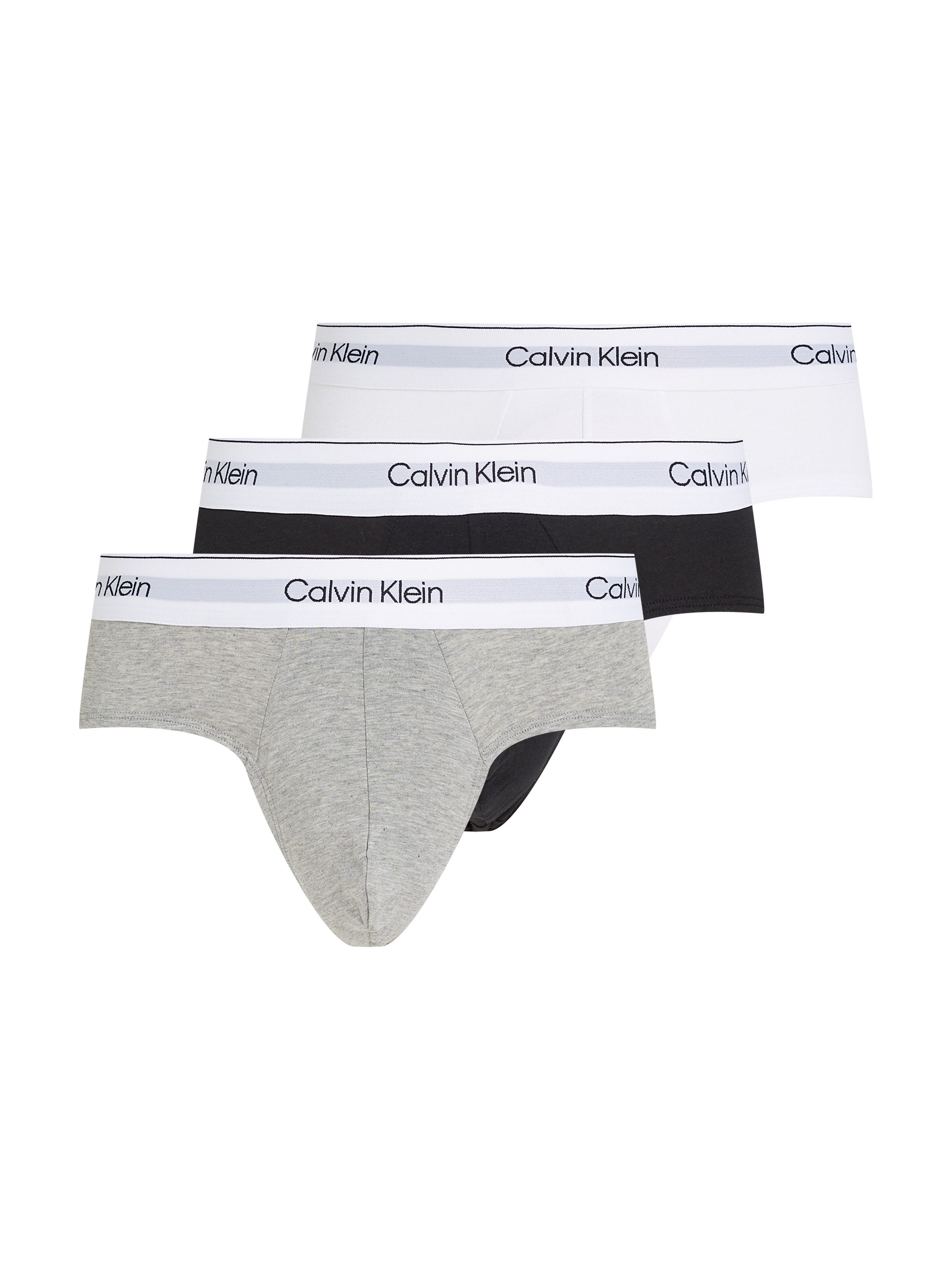 Calvin Klein Hipster HIP BRIEF 3PK met logo-elastische tailleband (3 stuks) (set 3 stuks)