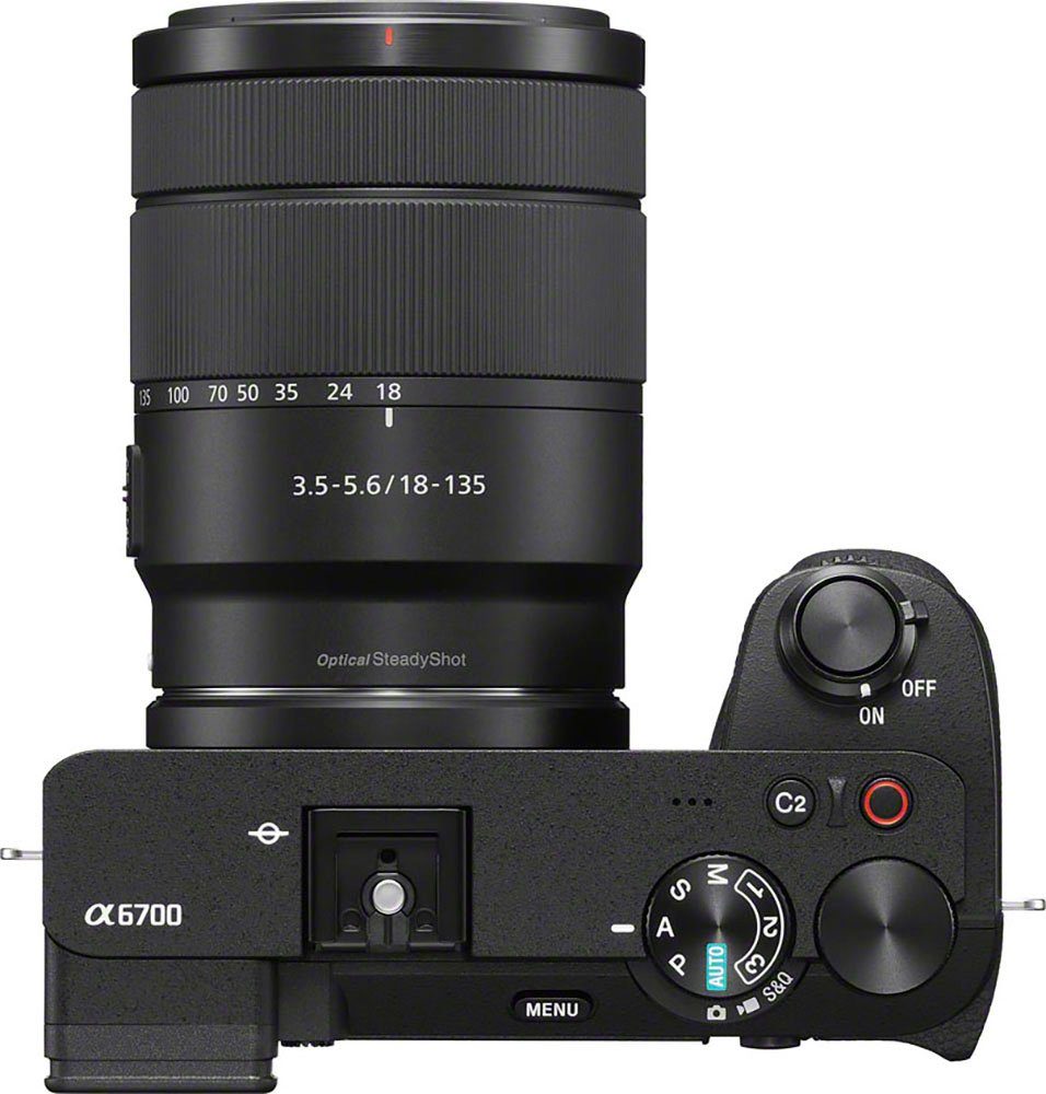Sony Systeemcamera Alpha ILCE-6700 + 18–135 mm objectief (set)