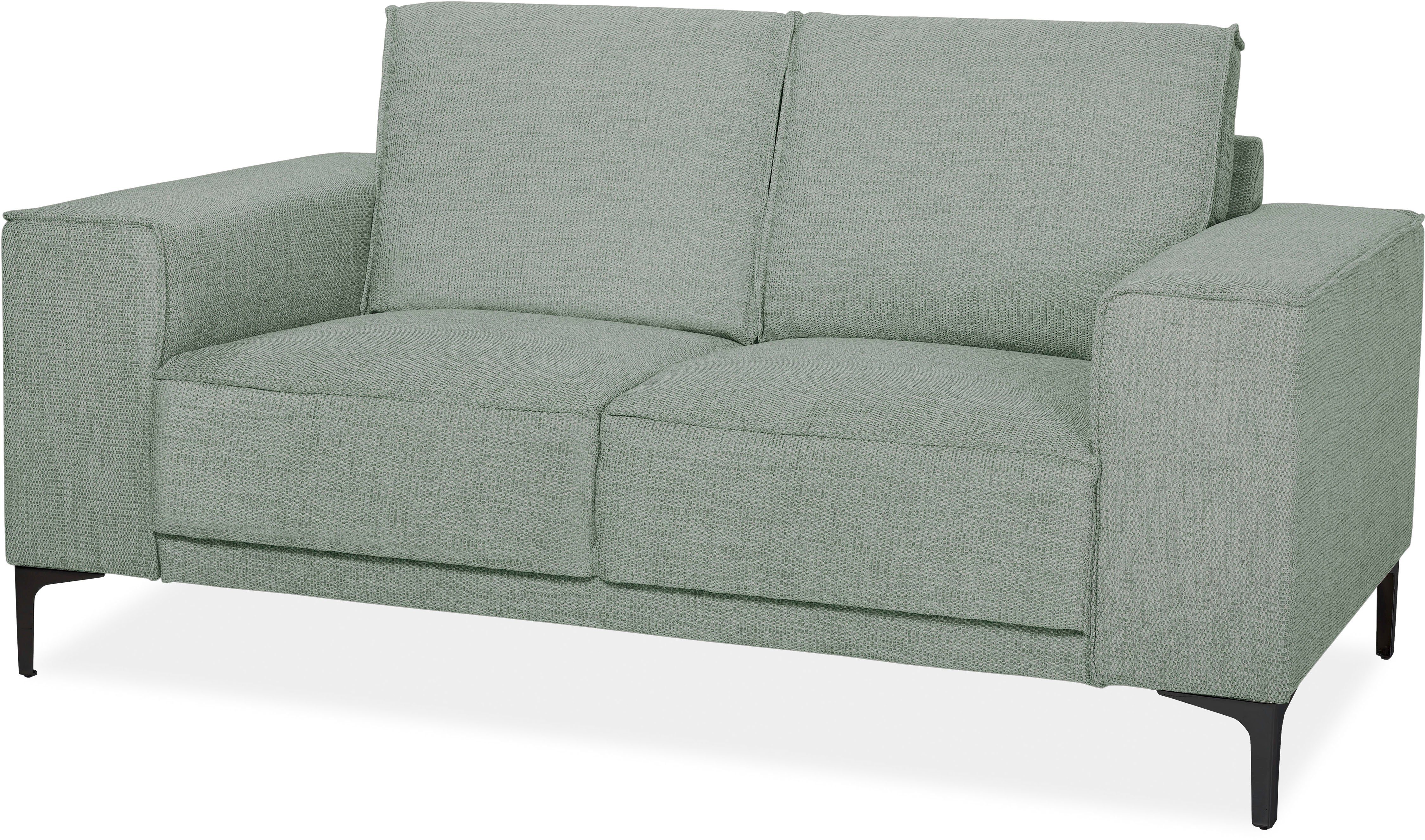 Places of Style 2-zitsbank Compact bank Oland, structuur, platweefsel, luxe microvezel, bouclé