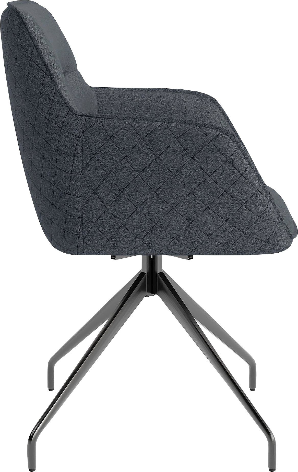 byLIVING Eetkamerstoel Memphis set van 2, zacht verdikt met eersteklas imitatieleer, draaibaar (set, 2 stuks)
