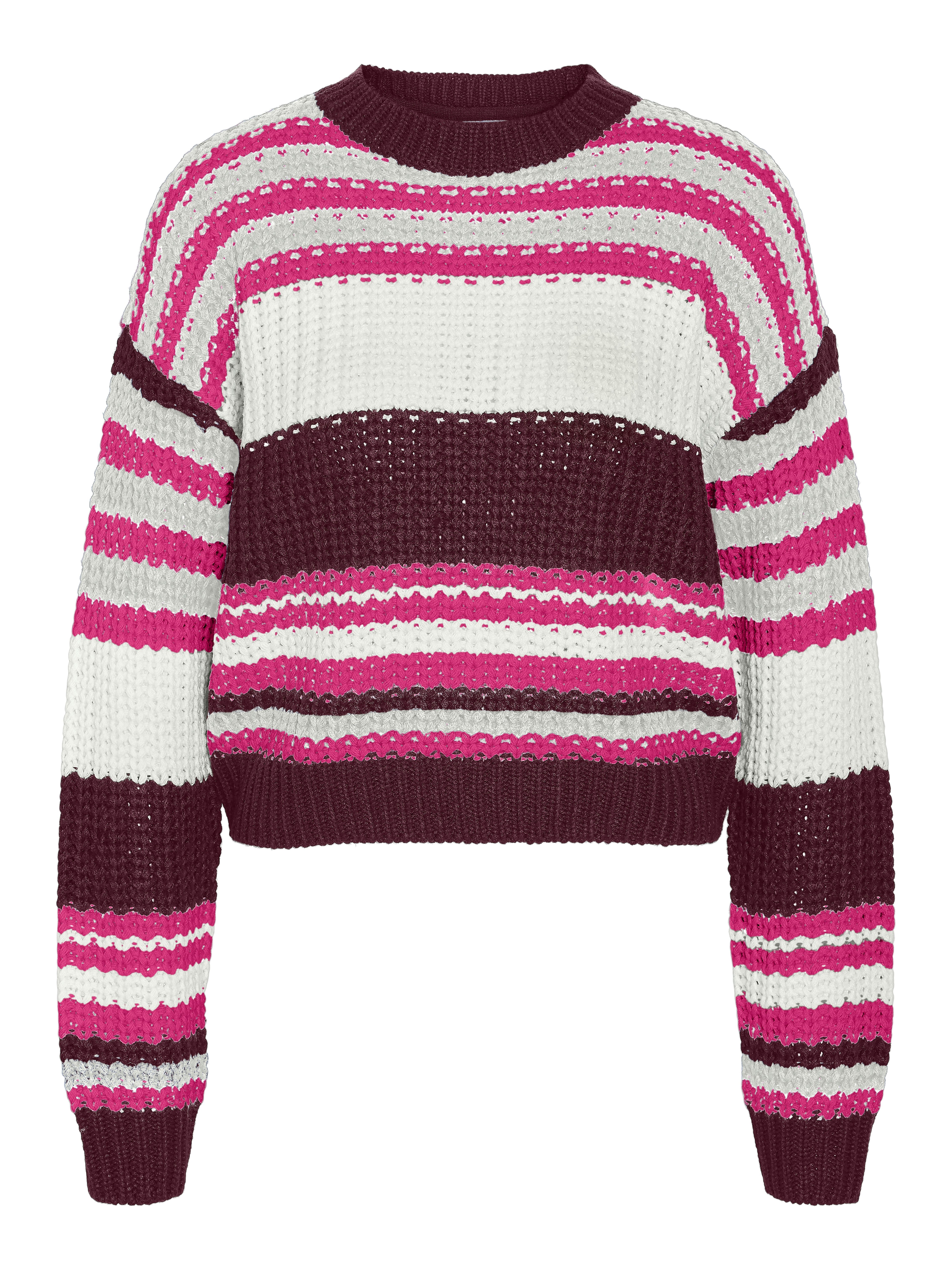 Noisy may Gebreide trui NMCHARLIE L/S O-NECK KNIT NOOS