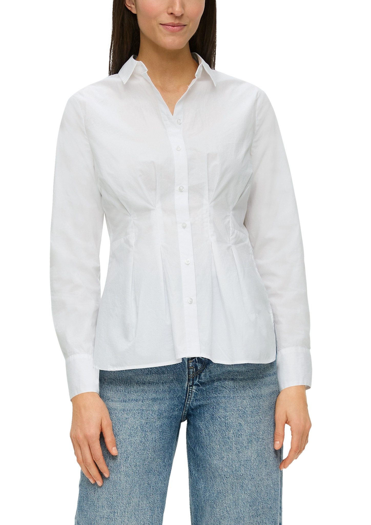 S.Oliver Overhemdblouse met shape-shift taille-snit