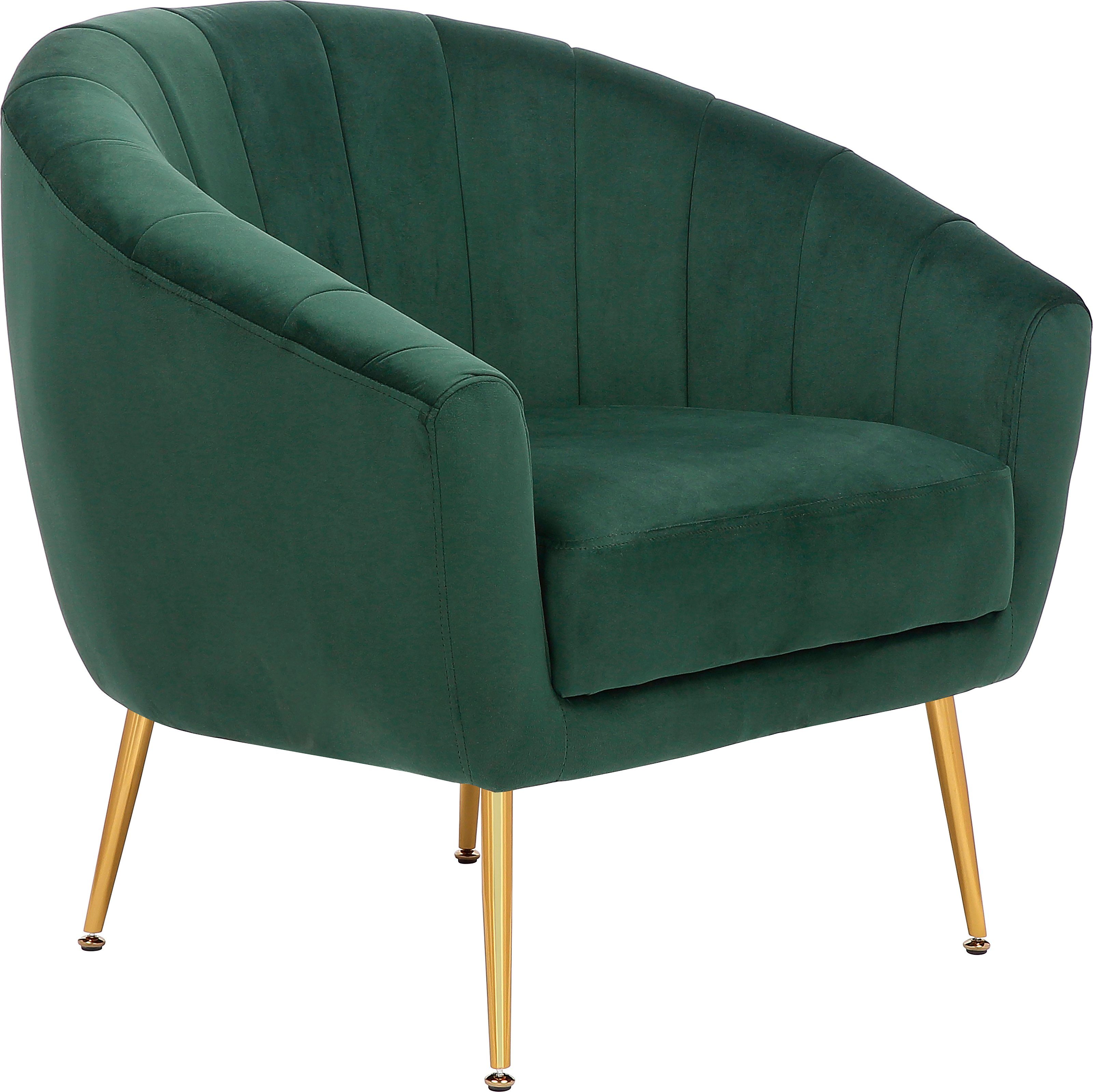 Kayoom Fauteuil Sofa Doreen 125, comfortabele fauteuil, eentonig ontwerp modern, ruimtebesparend, onderhoudsvriendelijk, fluwelen bekleding van stof (1 stuk)