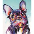 boenninghoff artprint op linnen hond (1 stuk) multicolor
