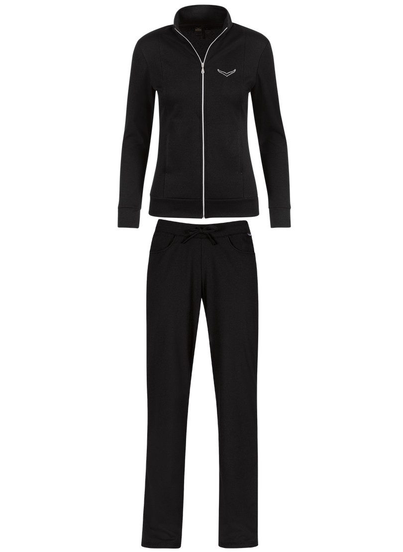 Trigema Joggingpak TRIGEMA vrijetijdspak met kristallen (2-delig)