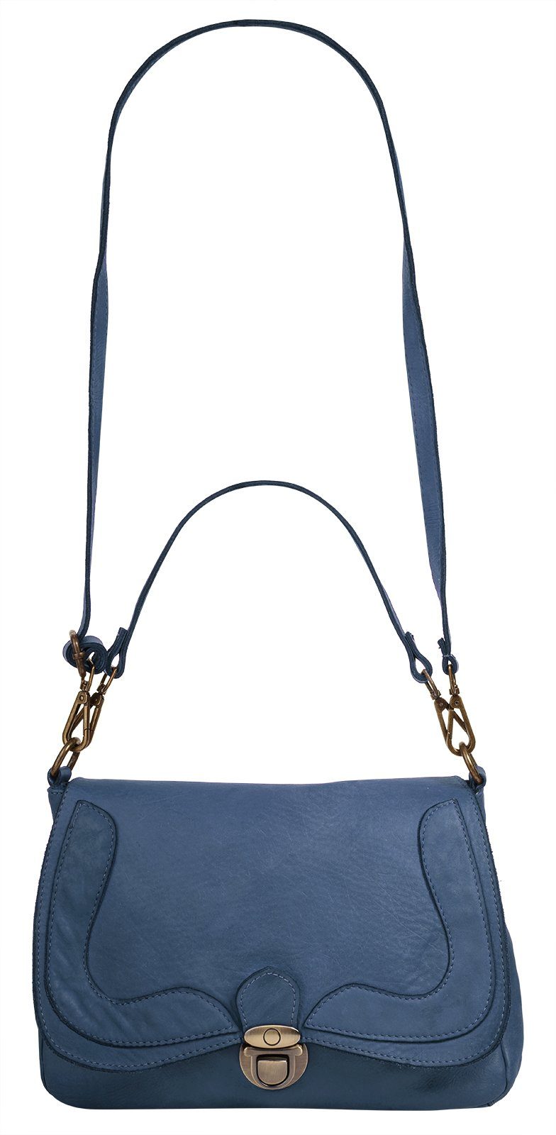 Samantha Look Schoudertas echt leer, made in italy