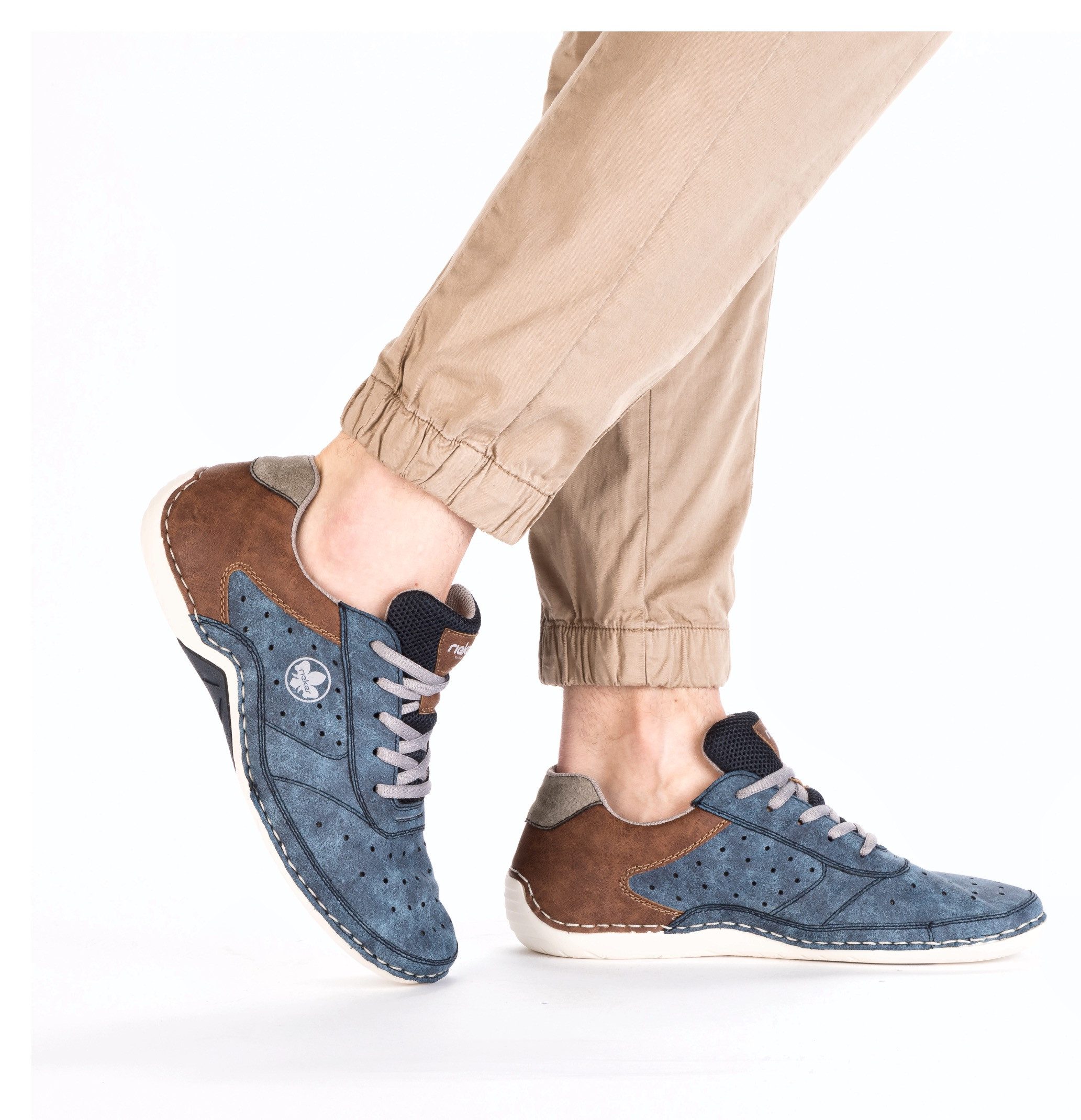 Rieker Sneakers , veterschoen, lage schoen, vrijetijdsschoen met memosoft binnenzool