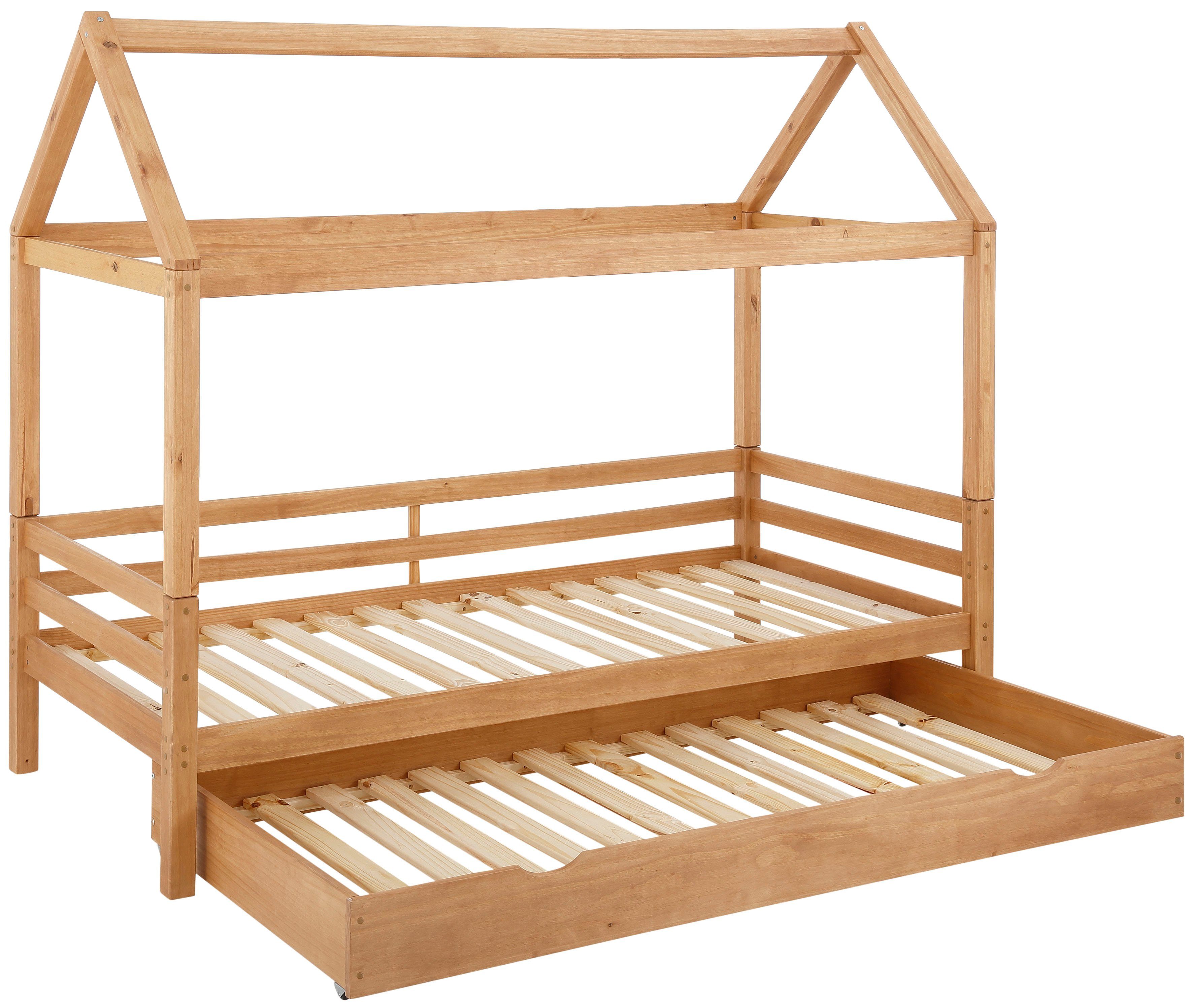 Lüttenhütt Kinderledikant Alpi inclusief bedlade en lattenbodem, ligoppervlak 90x200 cm,
