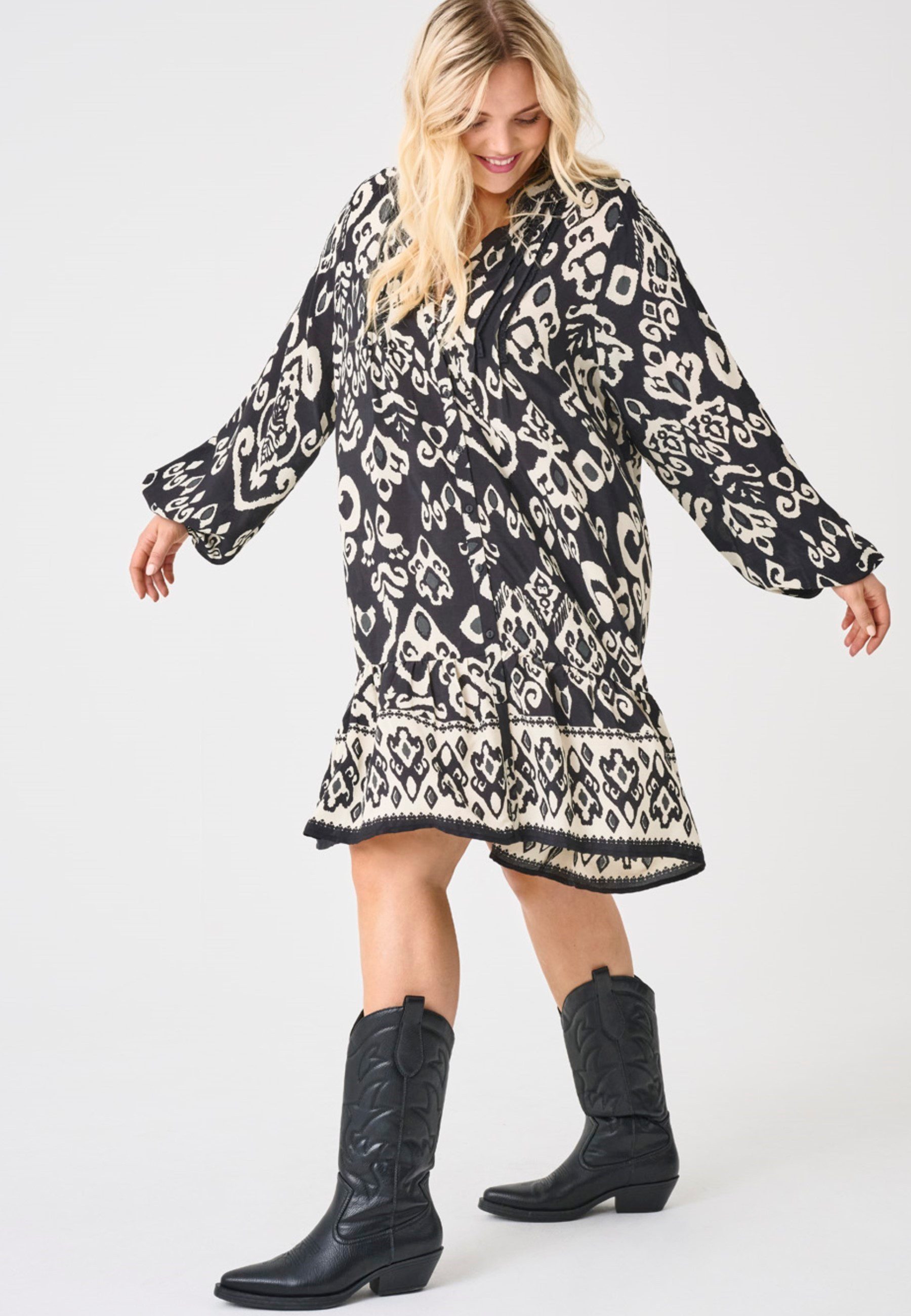 ONLY CARMAKOMA Zomerjurk CARAJA LS DRESS WVN NOOS