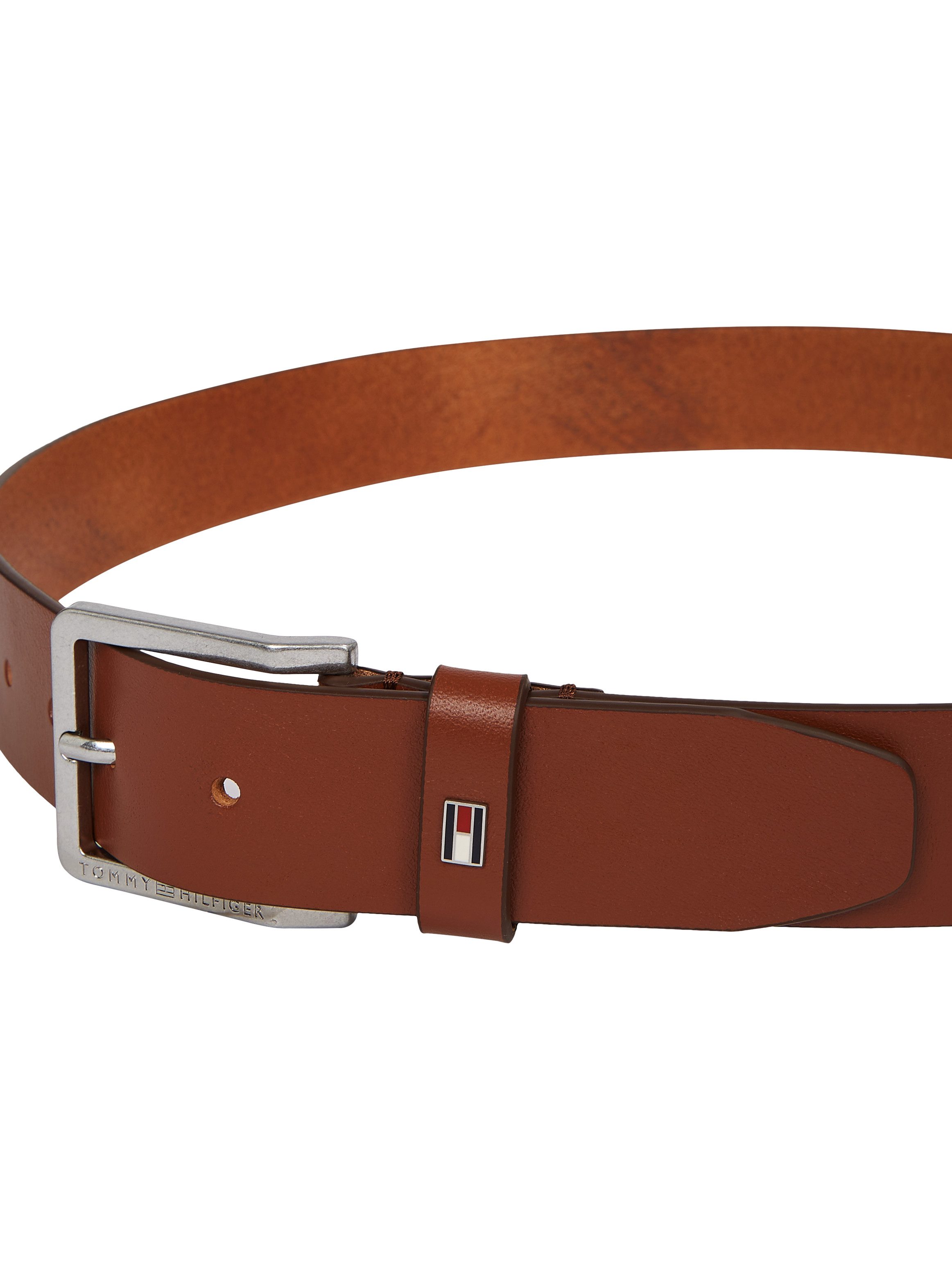 Tommy Hilfiger Leren riem Oliver met contrastgesp en logo-lus