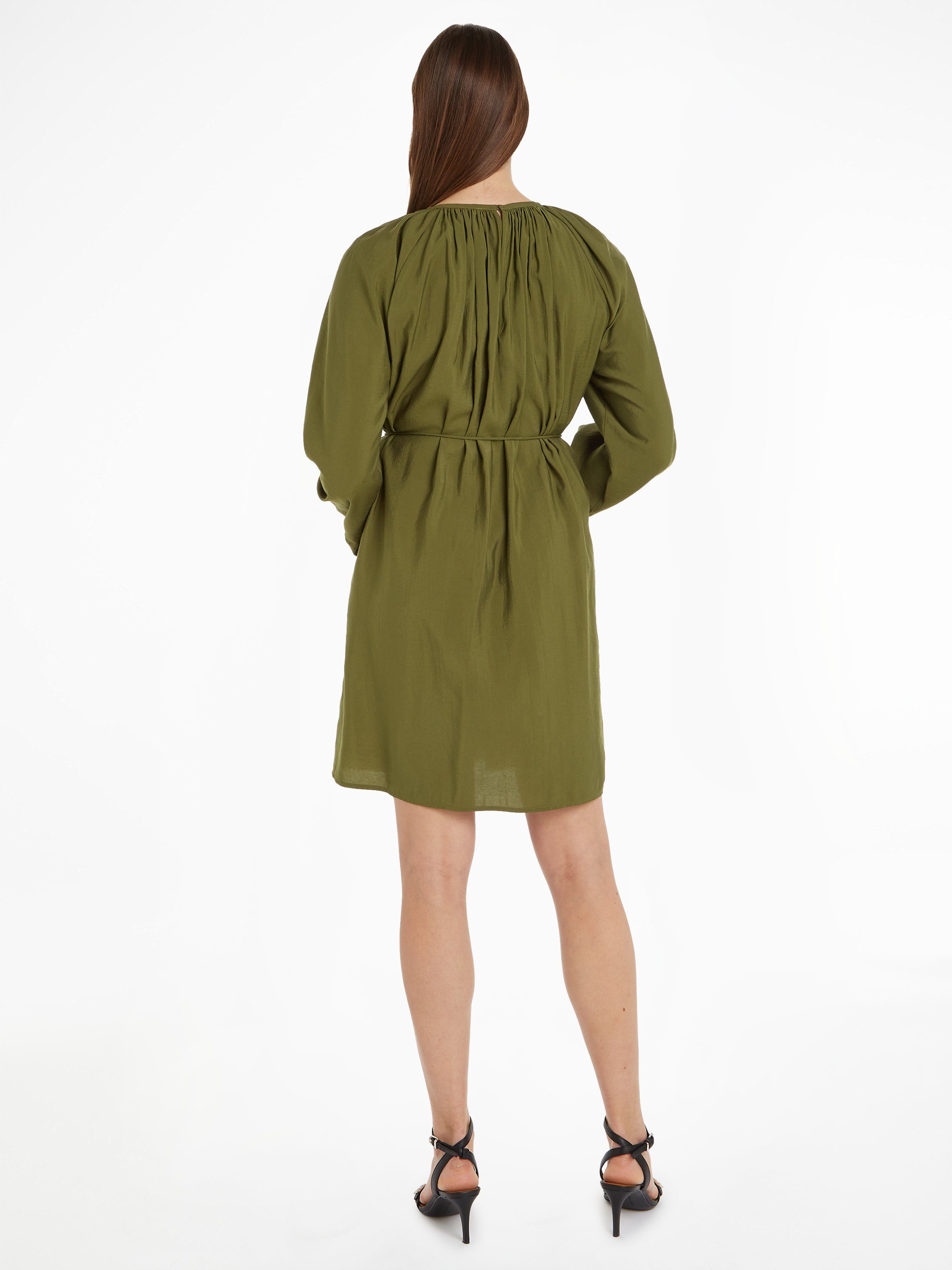 Tommy Hilfiger Blousejurk TEXTURED MODAL SHORT DRESS