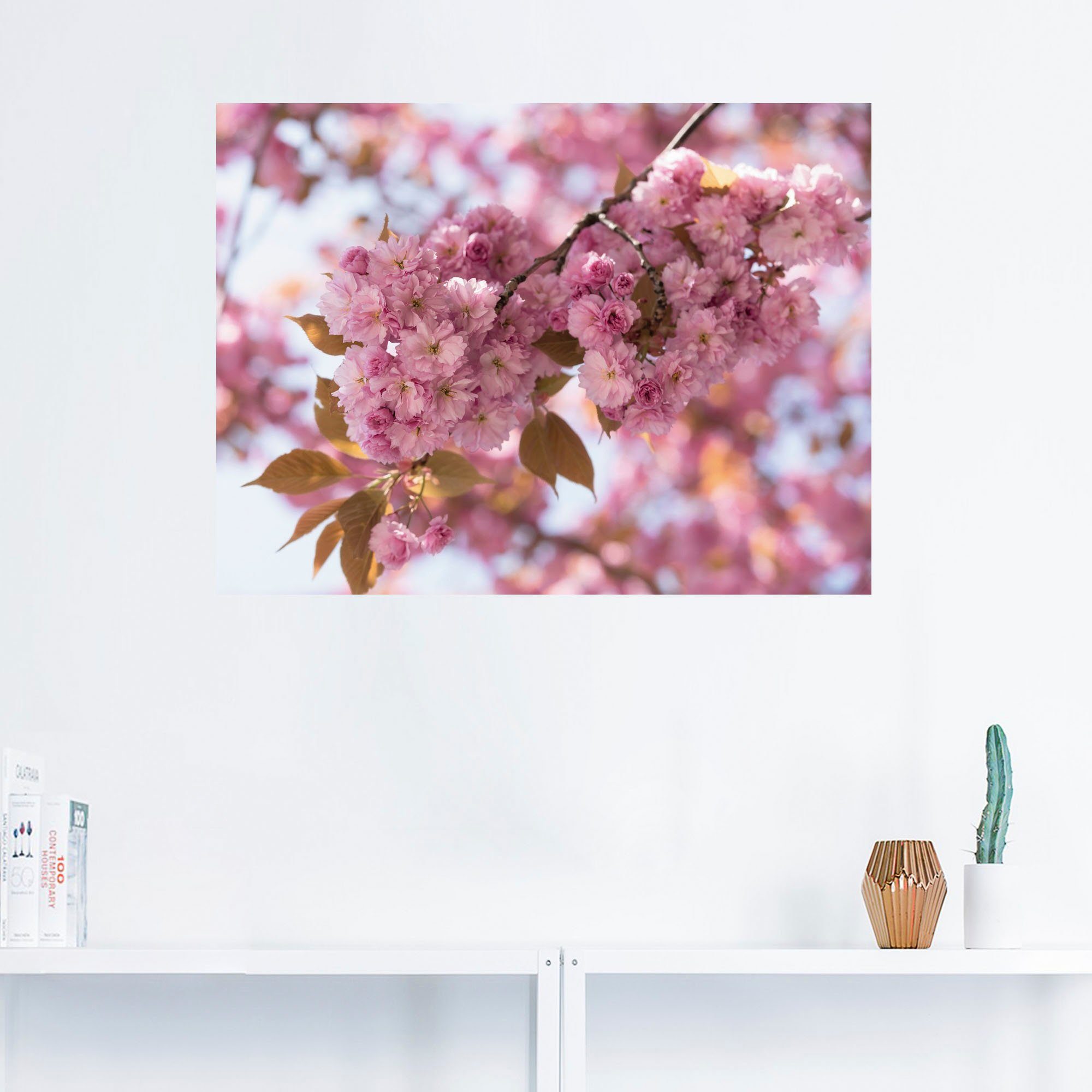 Artland Artprint Japanse kersenbloesem in Love I als artprint op linnen, poster, muursticker in verschillende maten