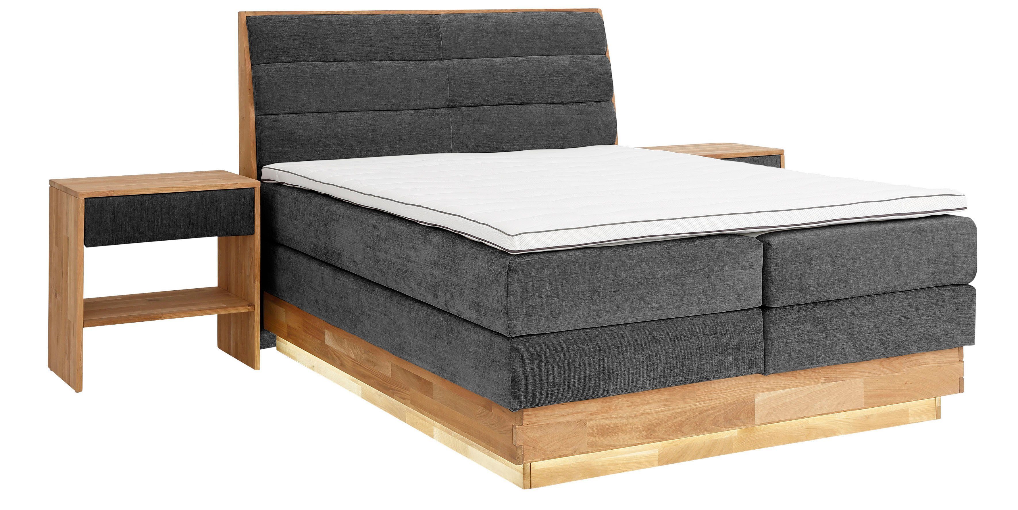 OTTO products Boxspring Ledverlichting, met gecertificeerde, gerecyclede overtrekstoffen
