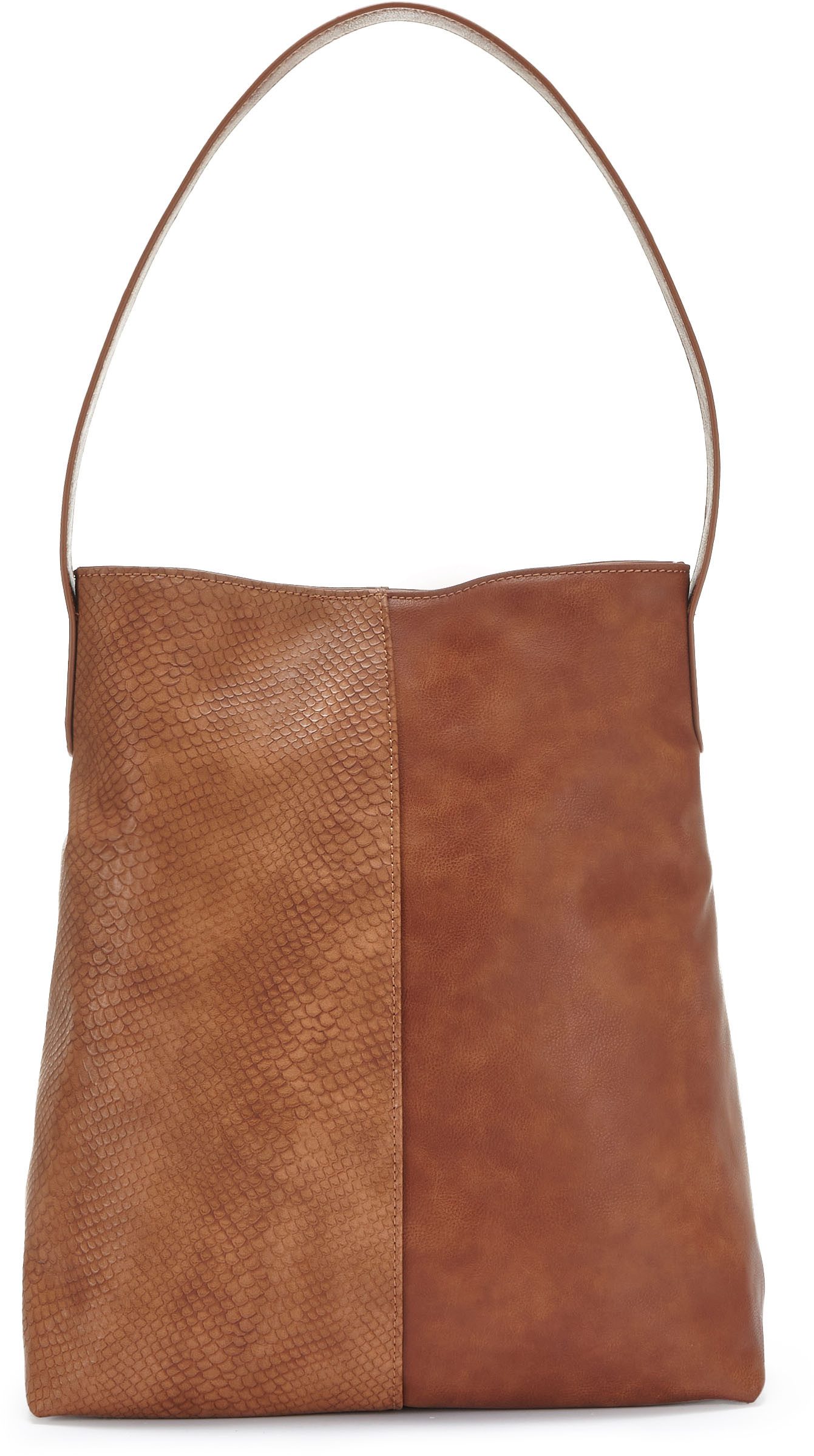 Vivance Shopper Schoudertas met klein binnenvak, handtas, damestas vegan (2-delig)