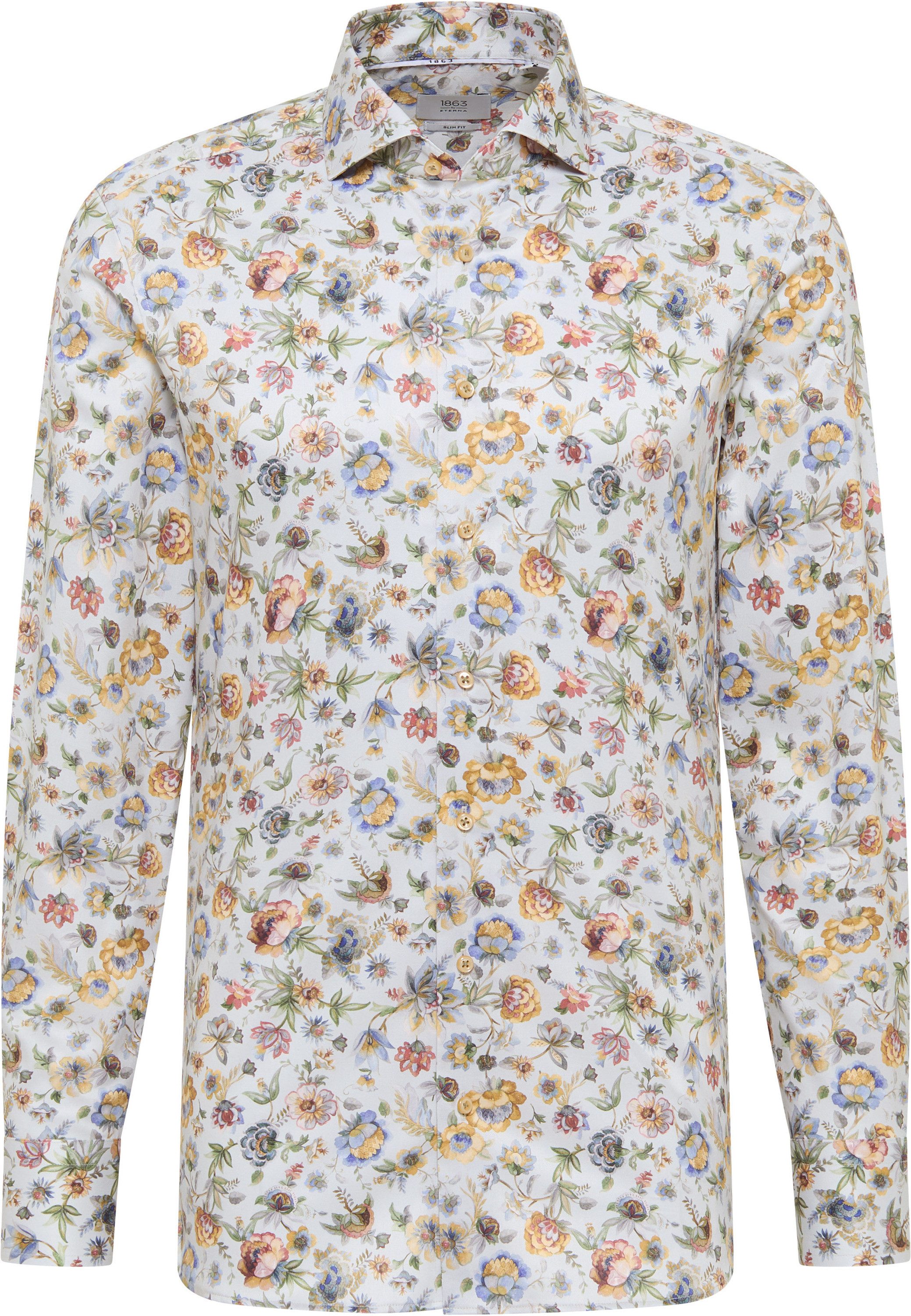 Eterna Overhemd met lange mouwen Slim fit NON IRON (strijkvrij)