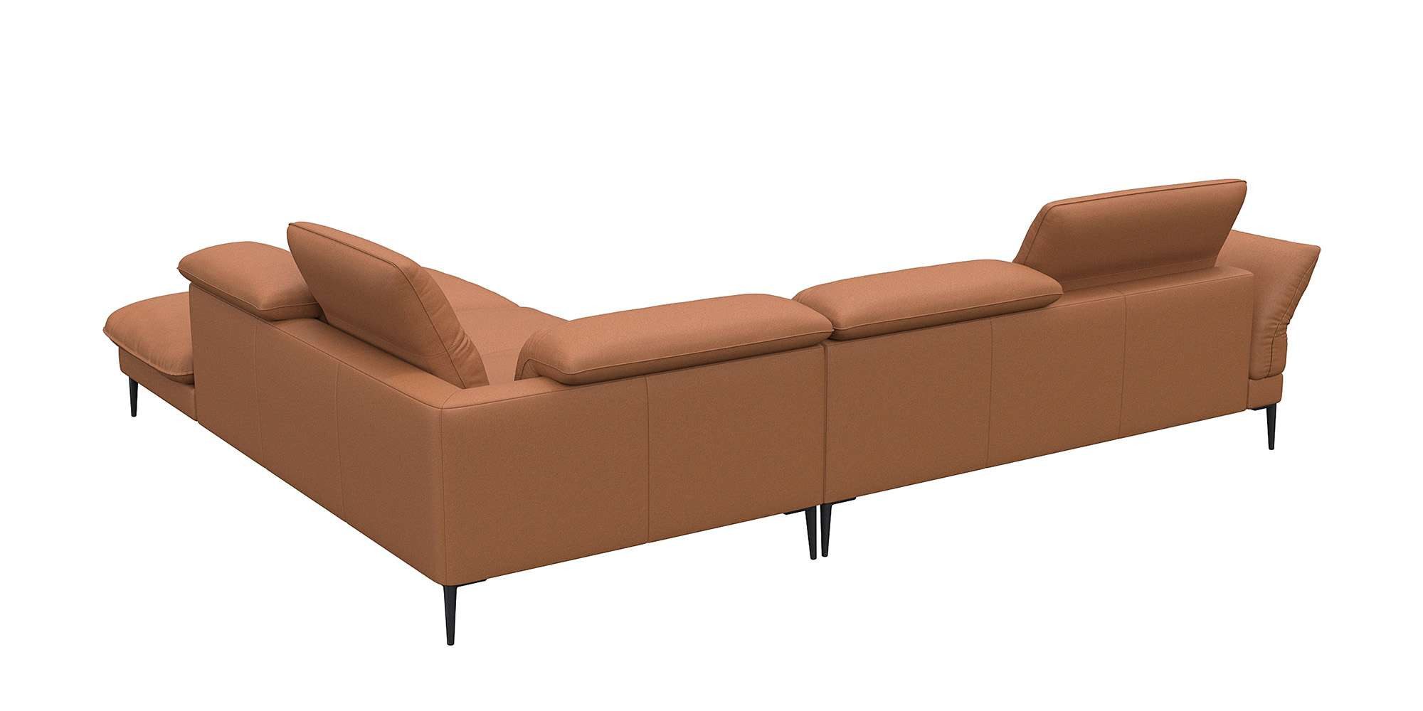 FLEXLUX Hoekbank Salino, functie-sofa met ottomane, relaxsofa, hoekbank Bank met arm- en hoofdeinde verstellingen, koudschuim & staalgolven