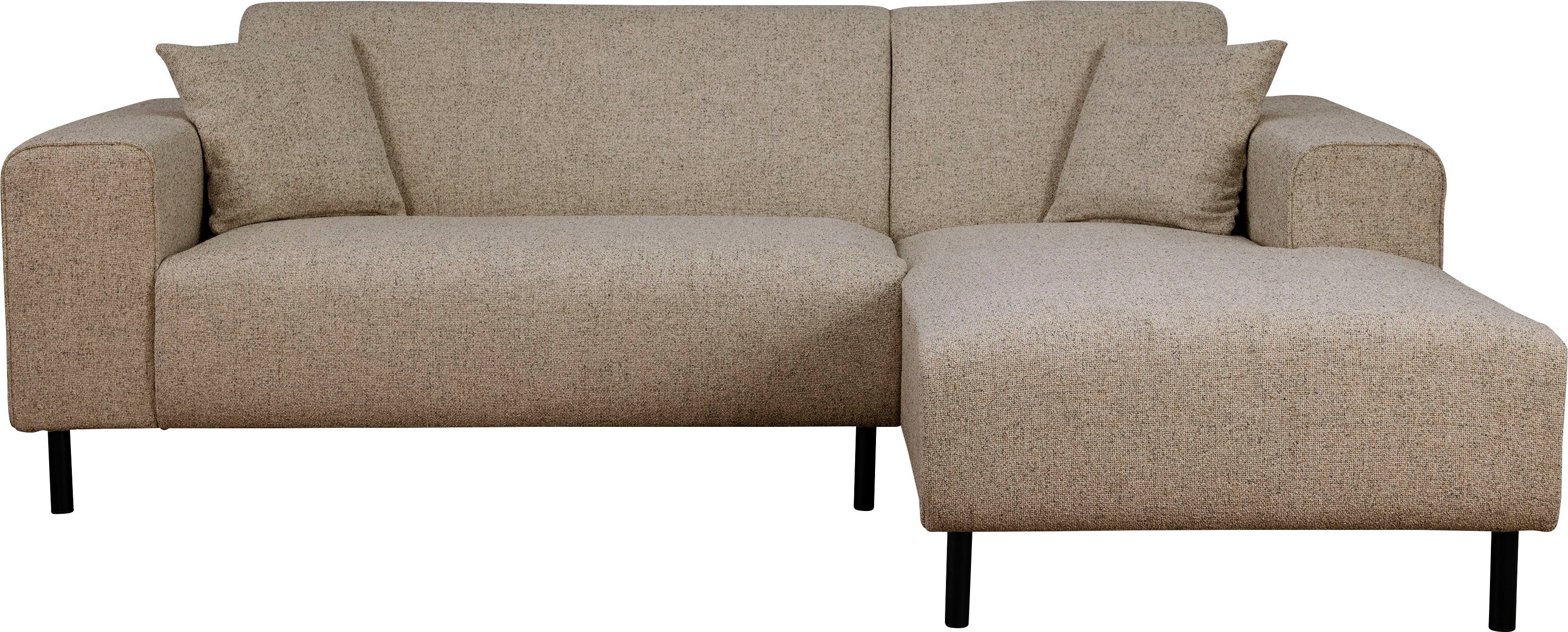 Home affaire Hoekbank ARROS L-vorm met golfondersteuning, afmetingen B/D/H: 235/163/81 cm incl. sierkussens, met recamiere rechts/links bestelbaar, ook in cord