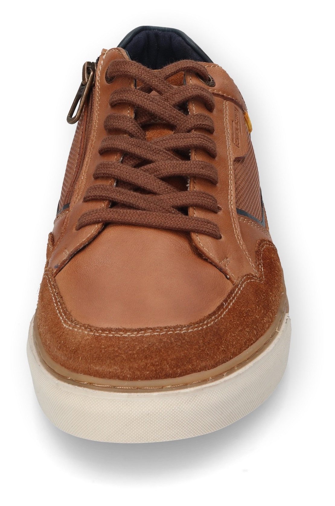 camel active Sneakers , retro sneaker, veterschoen, lage schoen met leren binnenzool
