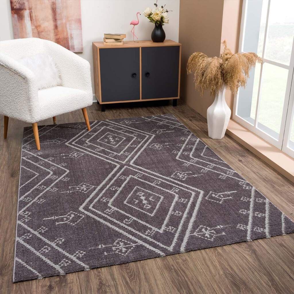 Carpet City Vloerkleed April 2291 moderne vloerkleden maat 200 cm x 290 cm x 10 mm grijs