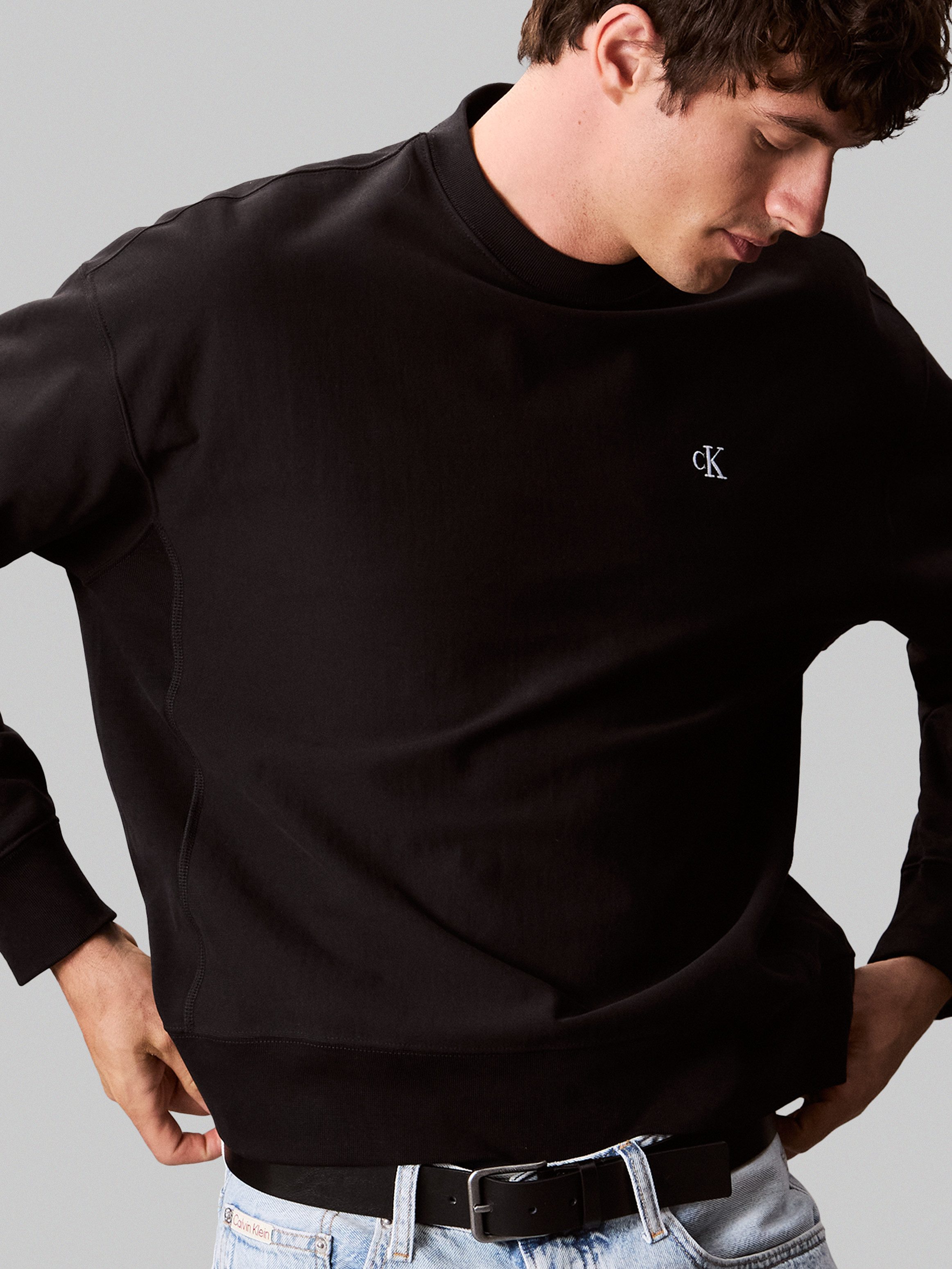 Calvin Klein Sweatshirt PRMM TRRY MNGRM CN S