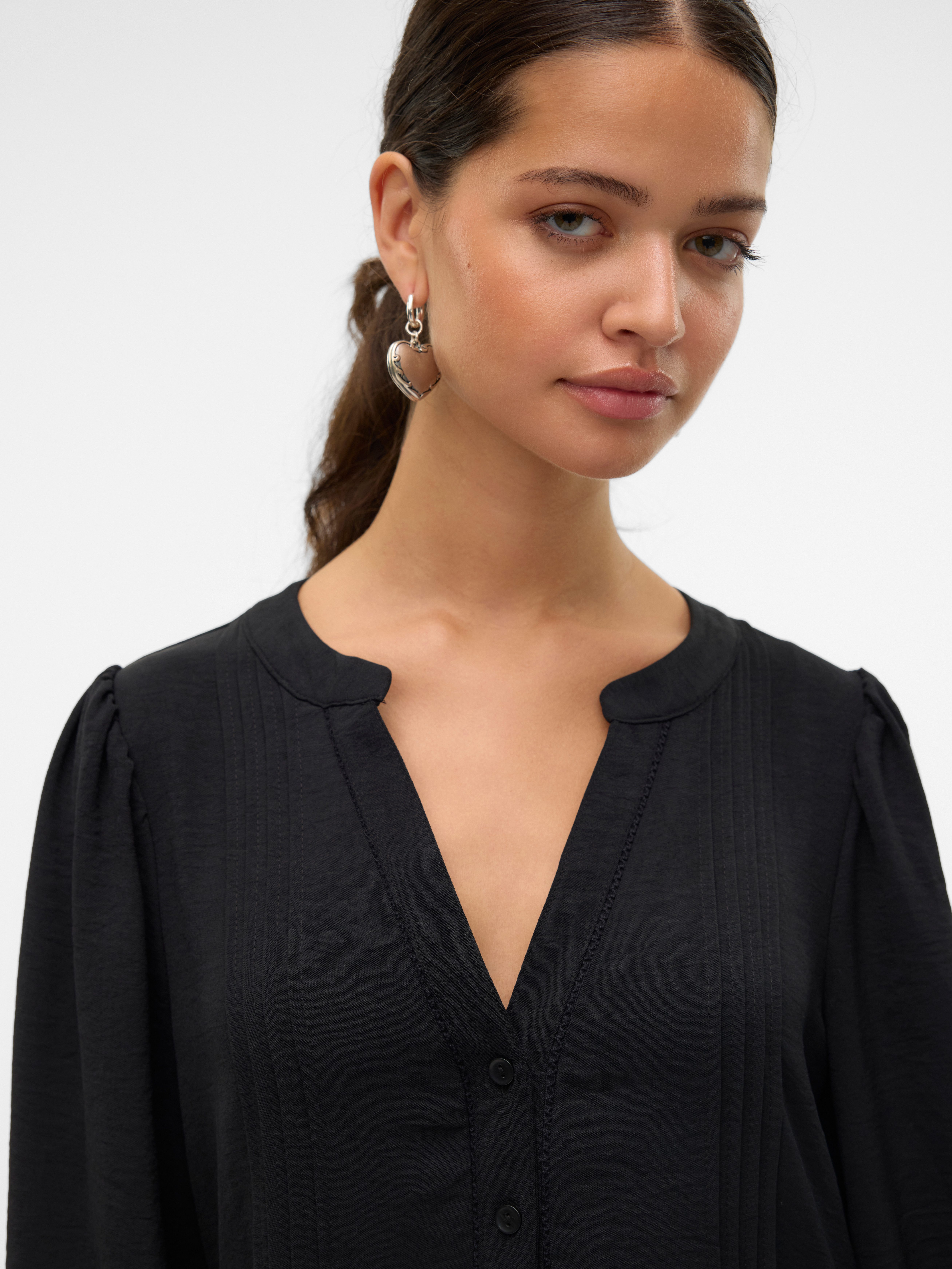 Vero Moda Tuniekjurk VMEMMA LS LACE DRESS WVN GA NOOS