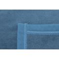 biederlack deken uno cotton in mooie effen kleuren blauw