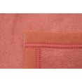 biederlack deken uno cotton in mooie effen kleuren rood