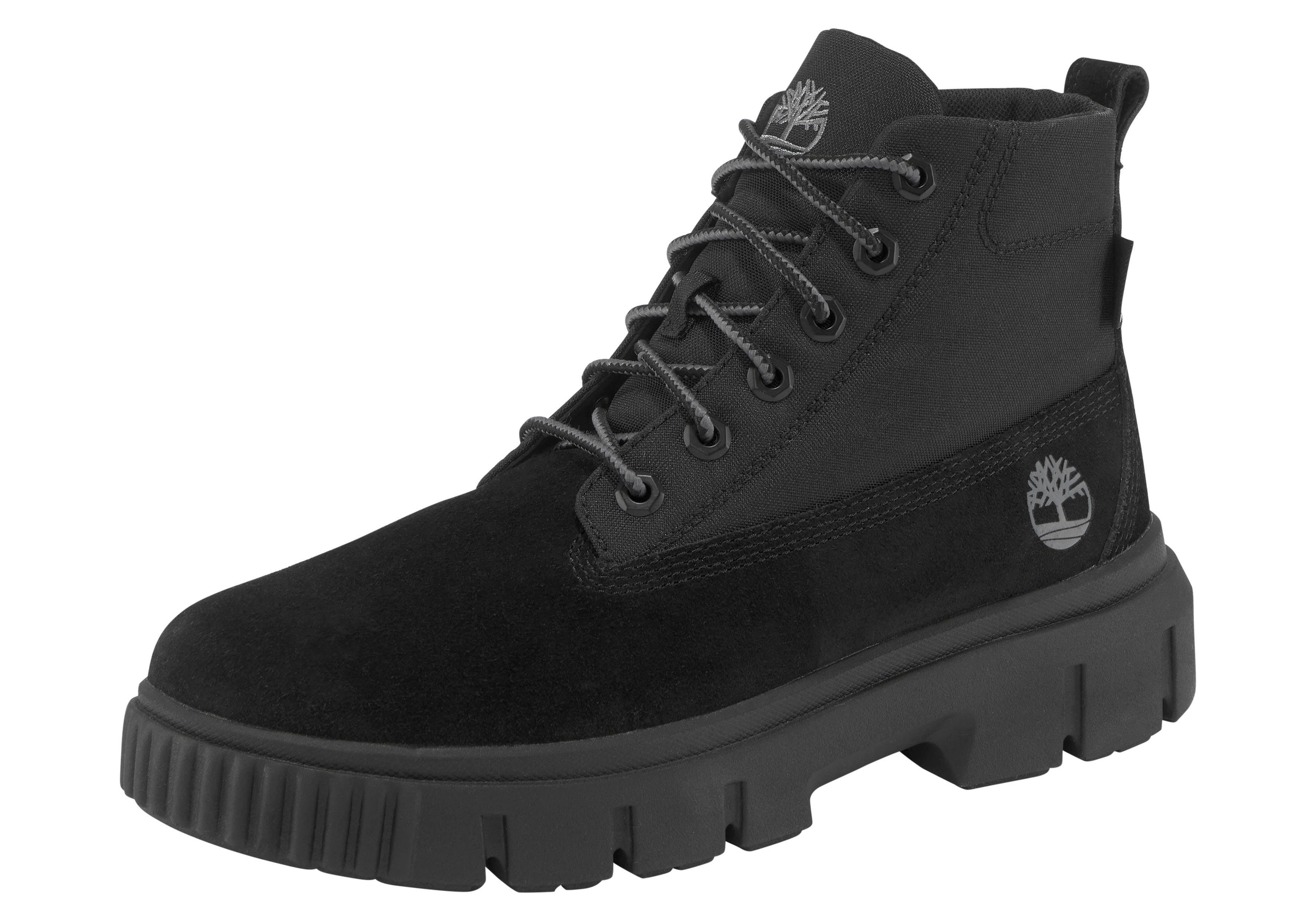 Timberland Leer Hoge Veterschoenen Greyfield Boot L/f in het Zwart Dames Schoenen voor voor Laarzen voor Platte laarzen 