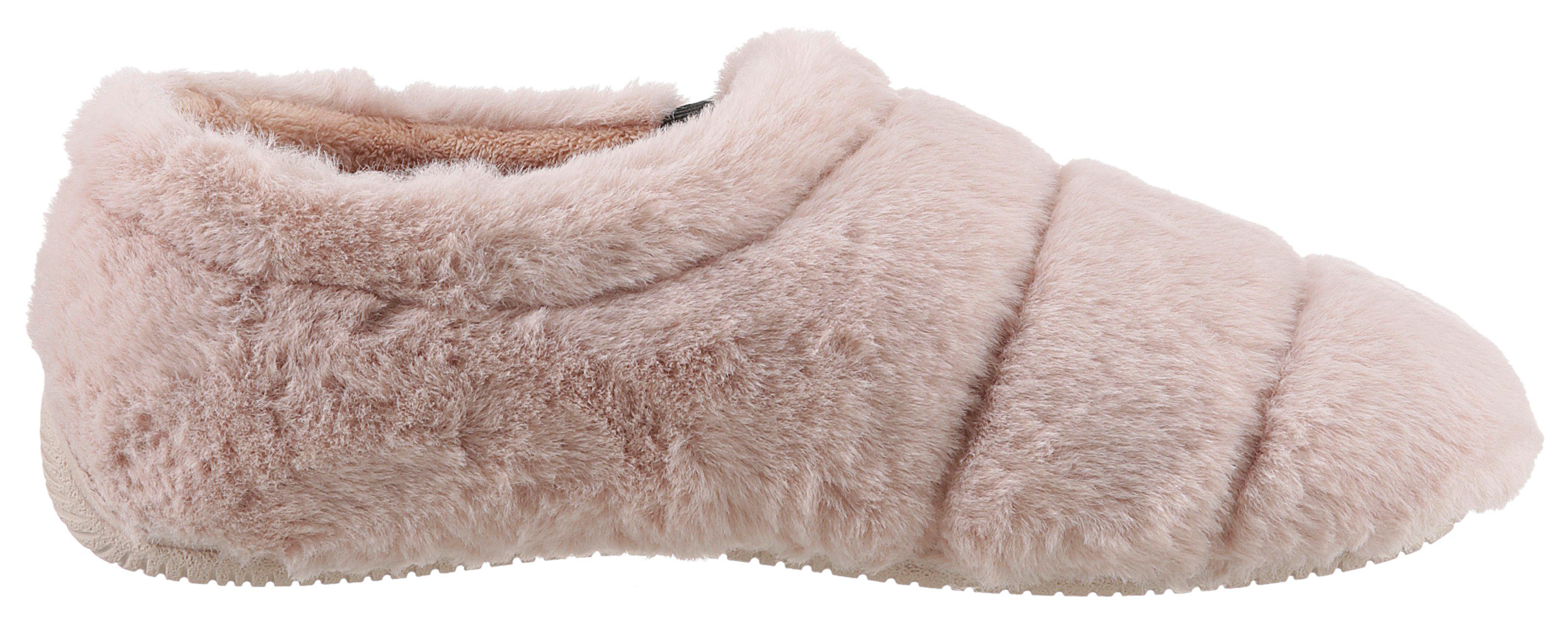 VERBENAS Pluchen pantoffels in behaaglijk zachte look