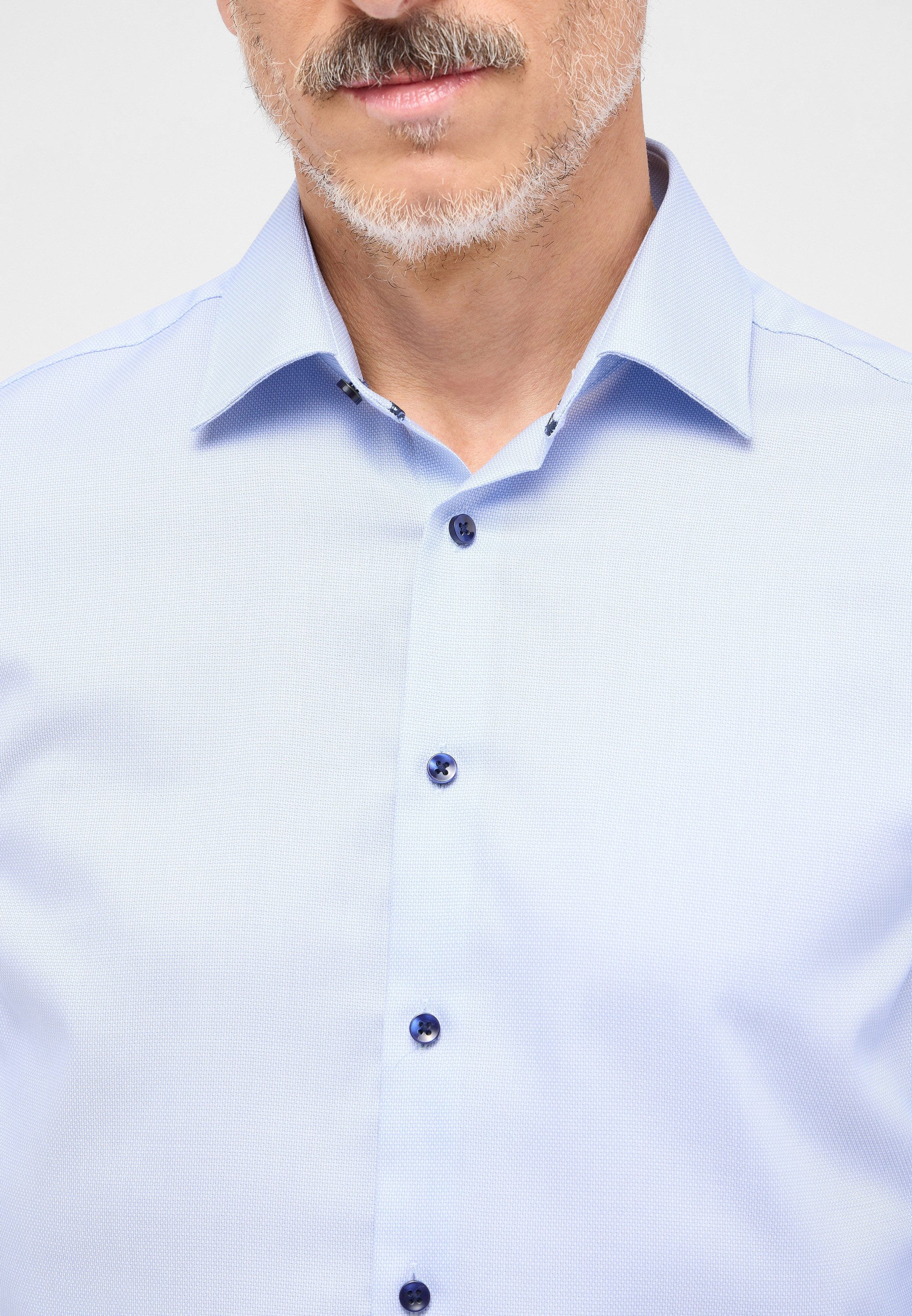 Eterna Overhemd met lange mouwen Slim fit NON IRON (strijkvrij)