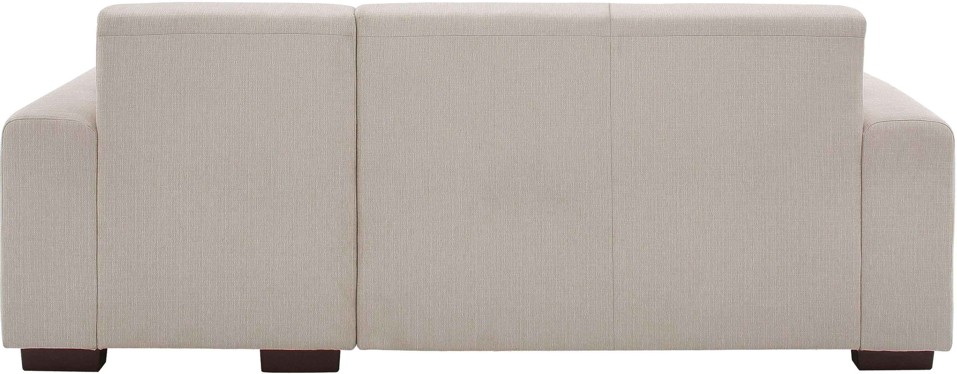Home affaire Hoekbank BORNHOLM L-vorm met chaise longue, afmetingen B/D/H: 234/162/85 cm Recamiere links of rechts bestelbaar, golfvering, inclusief 2 kussens