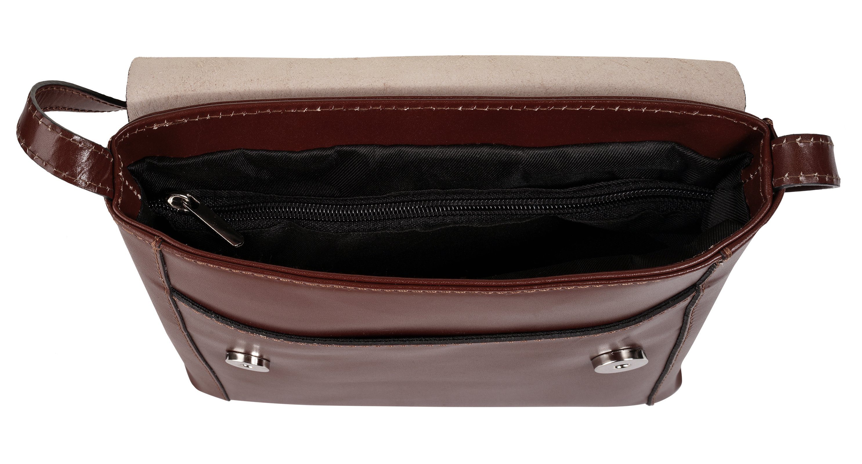 Cluty Schoudertas echt leer, made in italy