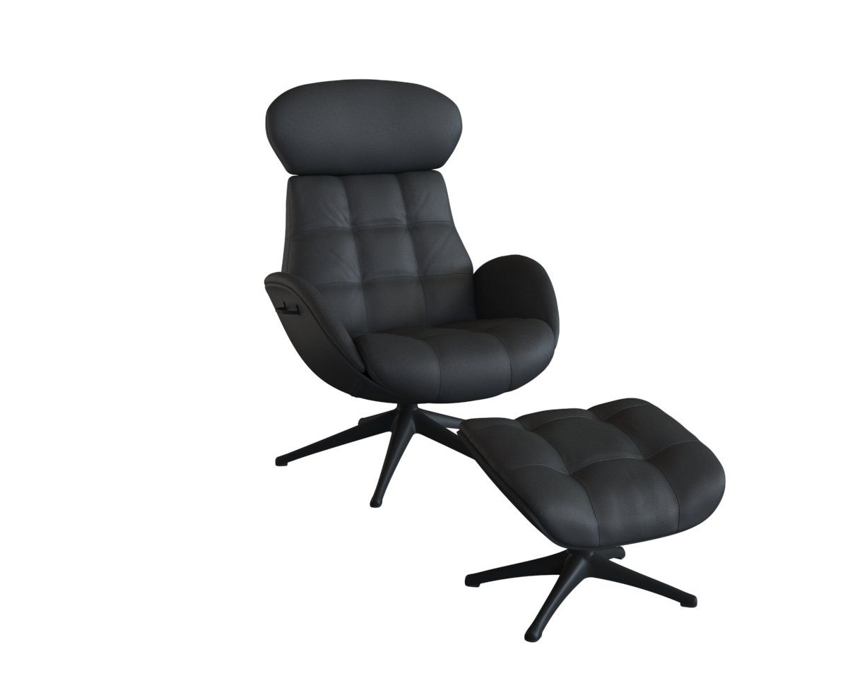 FLEXLUX Relaxfauteuil Chester, functionele stoel, gestoffeerde stoel, armleuningen, TV-fauteuil tv-fauteuils zwart