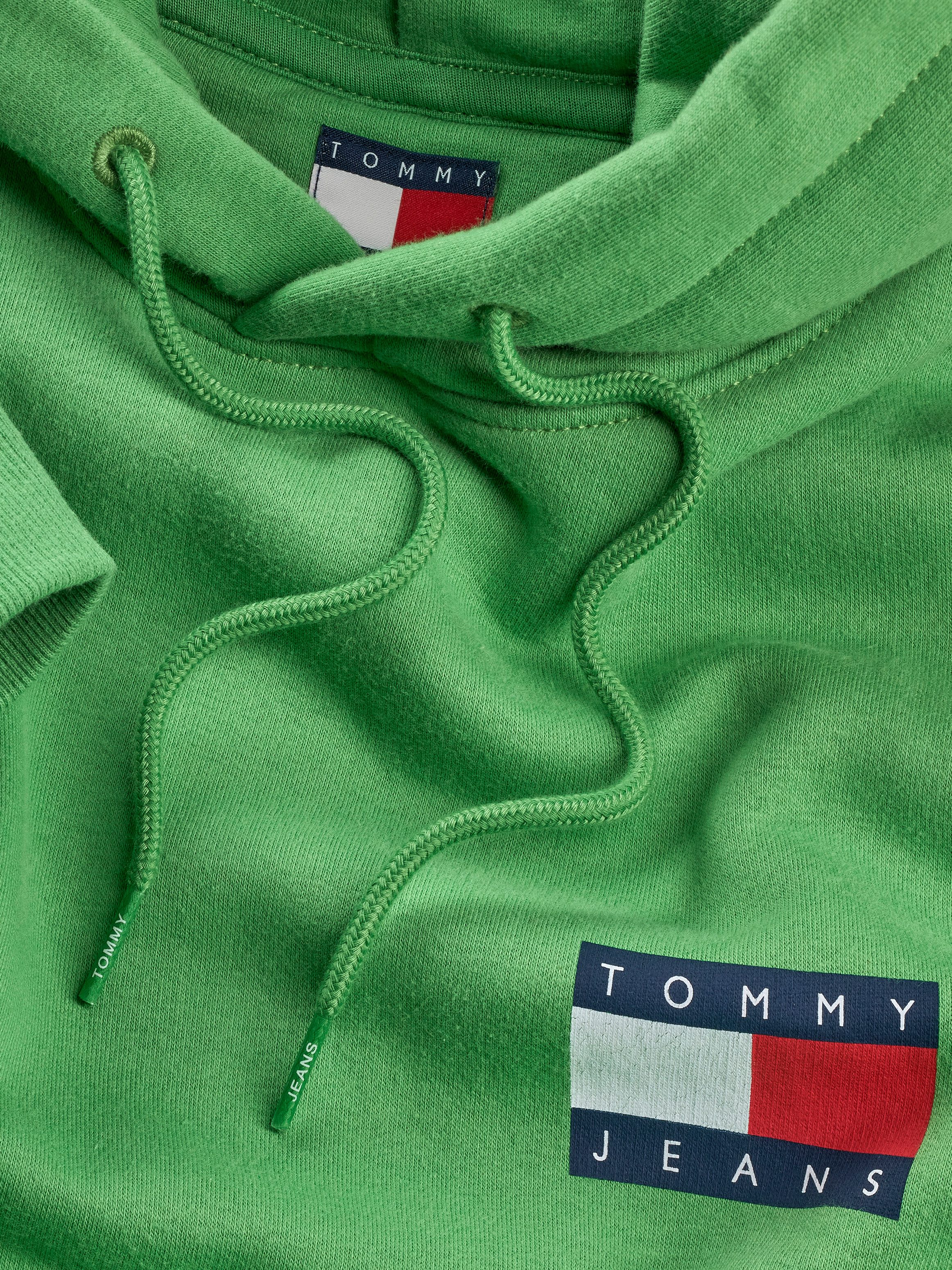TOMMY JEANS Sweatshirt TJM REG ESSENTIAL FLAG HOOD EXT met bedrukte merklogo op borsthoogte