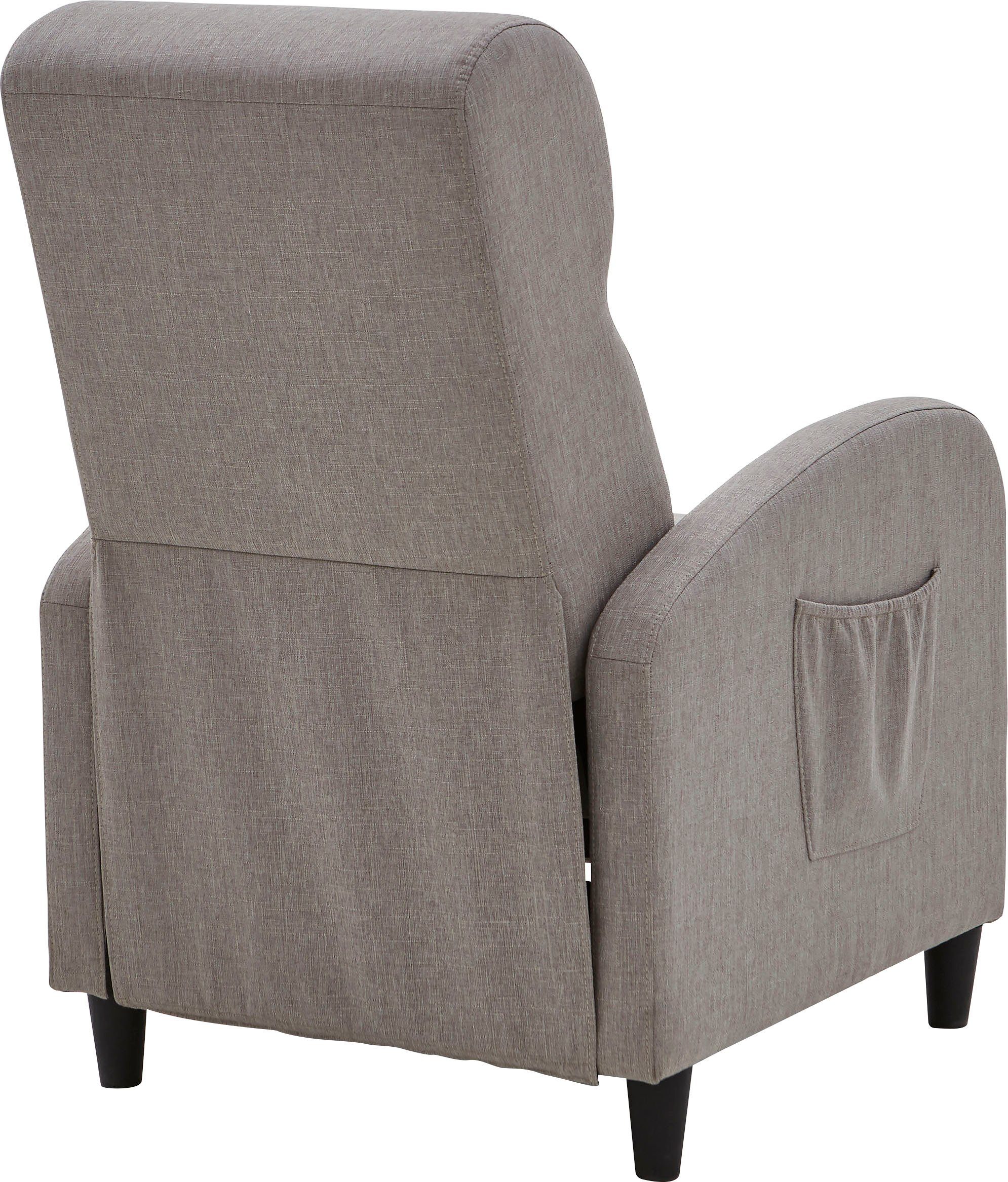 ATLANTIC home collection Relaxfauteuil Tom met relax- en slaapfunctie, onze altijd lage prijs