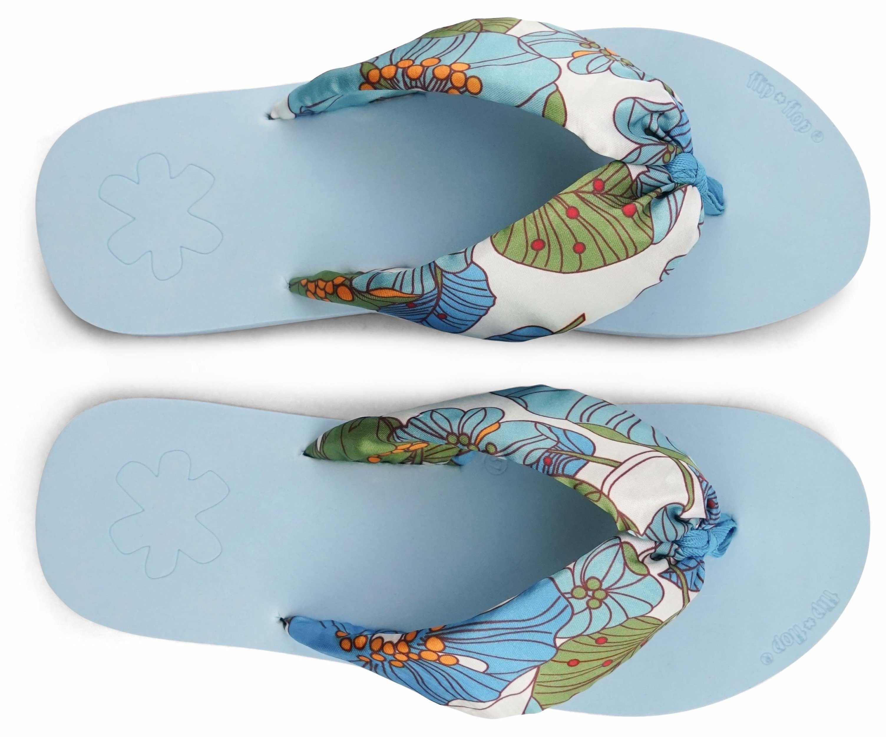 Flip Flop Teenslippers Flip*tube flower , zomerschoen, slippers, poolslides met mooie bloemenprint