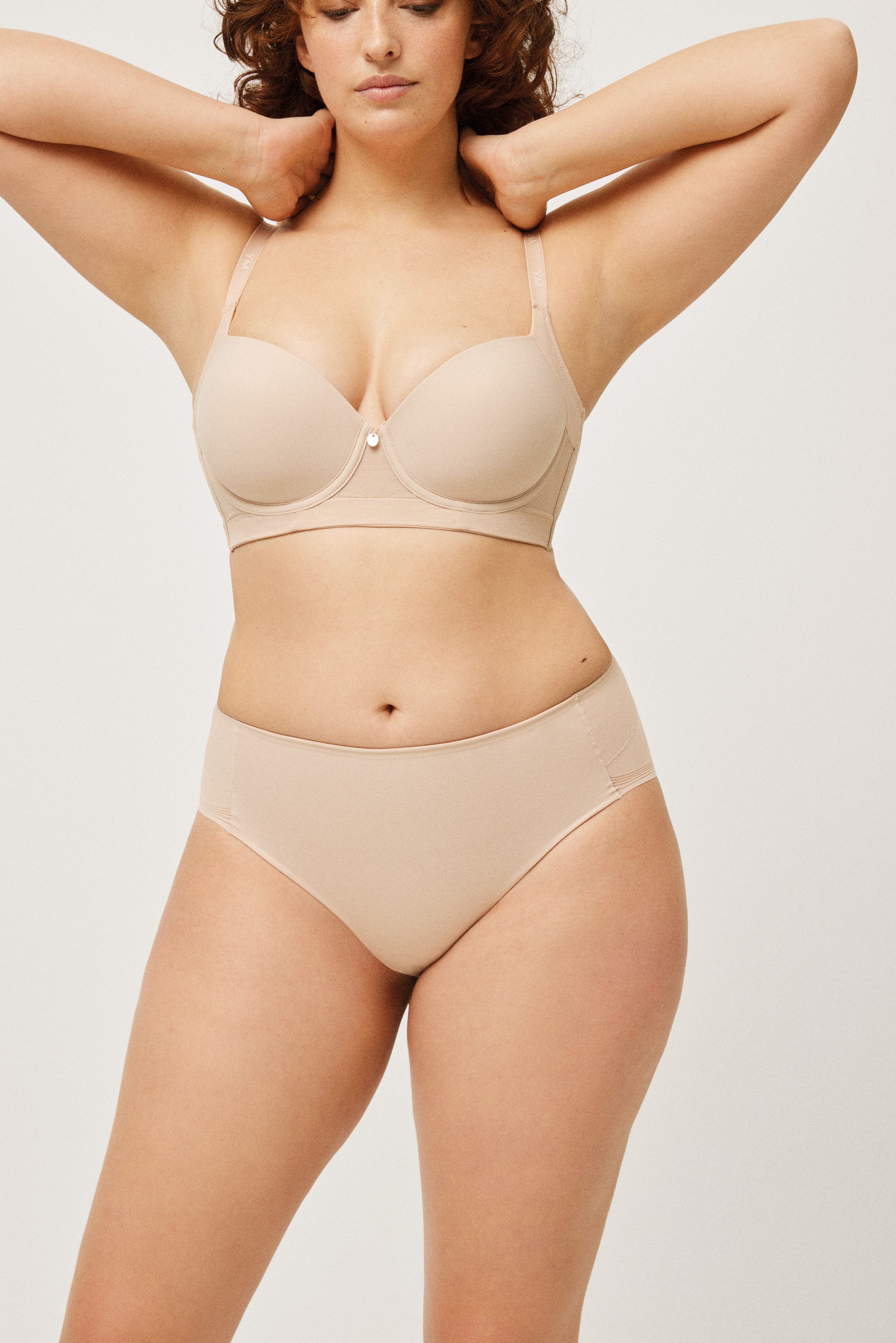YSABEL MORA Shapingslip ultraplatte naden, vorm-effect, elastisch, zacht (Set van 2)