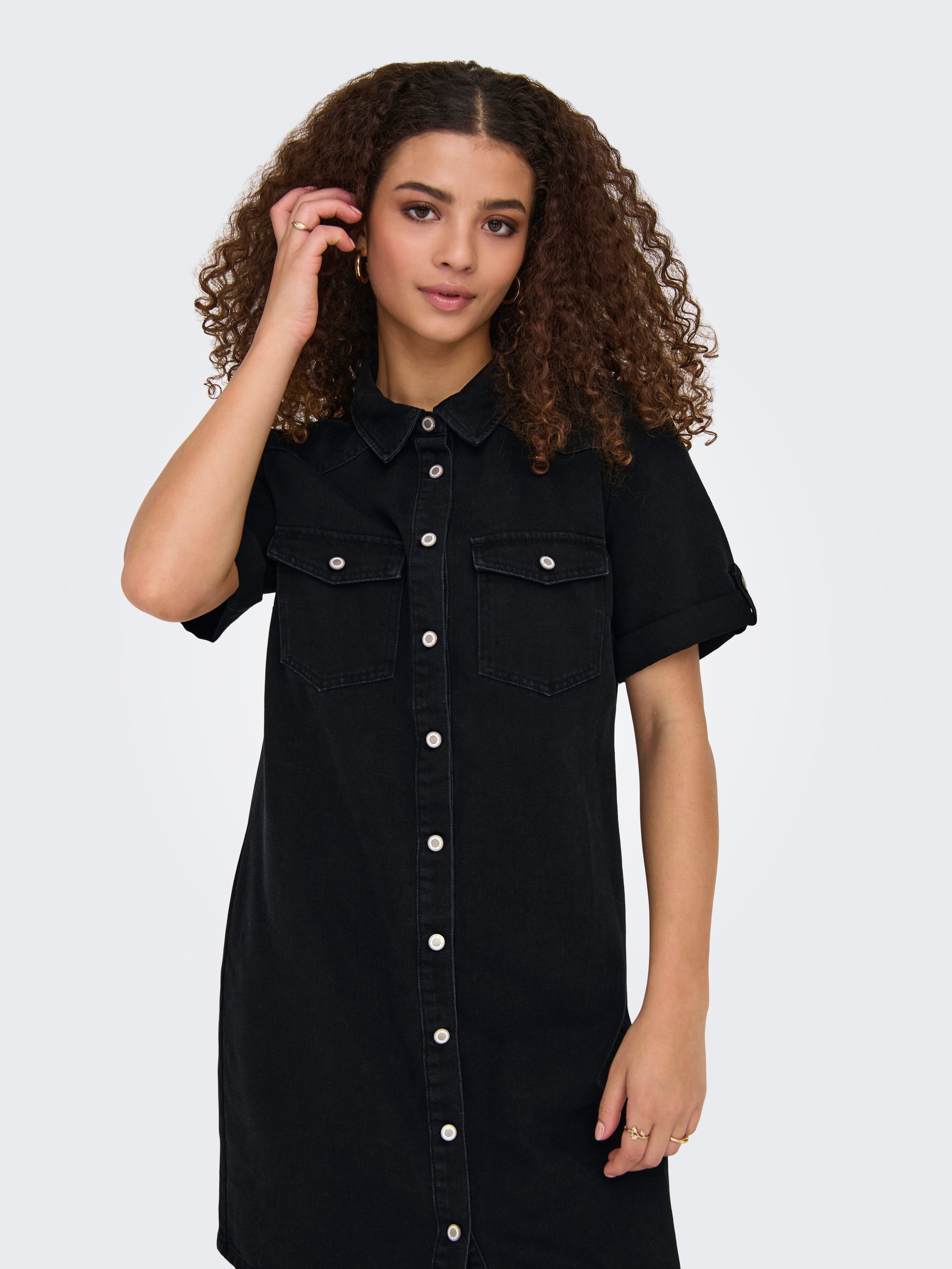 Only Jeans jurk ONLLISA S/S DNM DRESS GUA